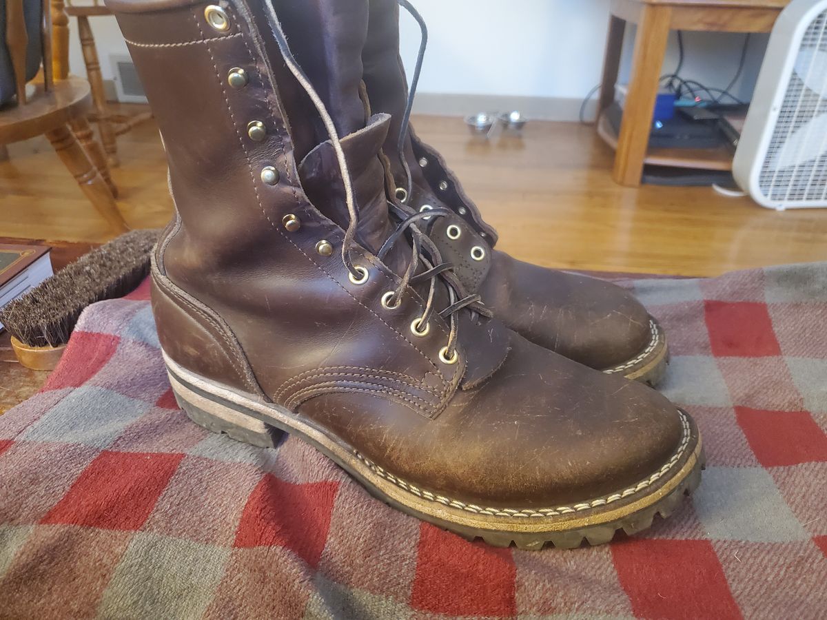 Photo by tdoellman on January 9, 2024 of the Nicks MTO in Horween Brown Chromexcel.