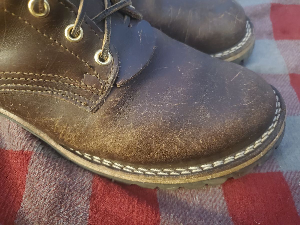 Photo by tdoellman on January 9, 2024 of the Nicks MTO in Horween Brown Chromexcel.