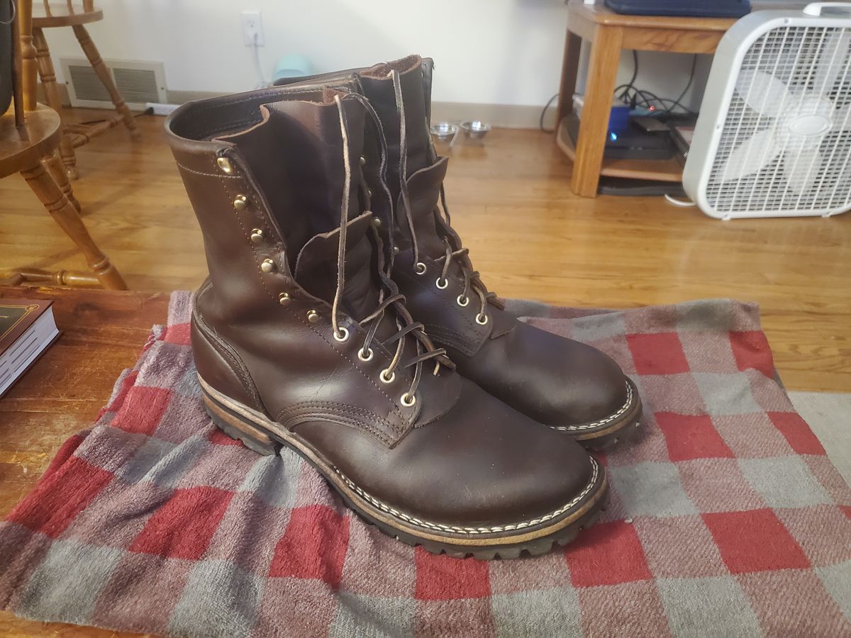 Photo by tdoellman on January 9, 2024 of the Nicks MTO in Horween Brown Chromexcel.