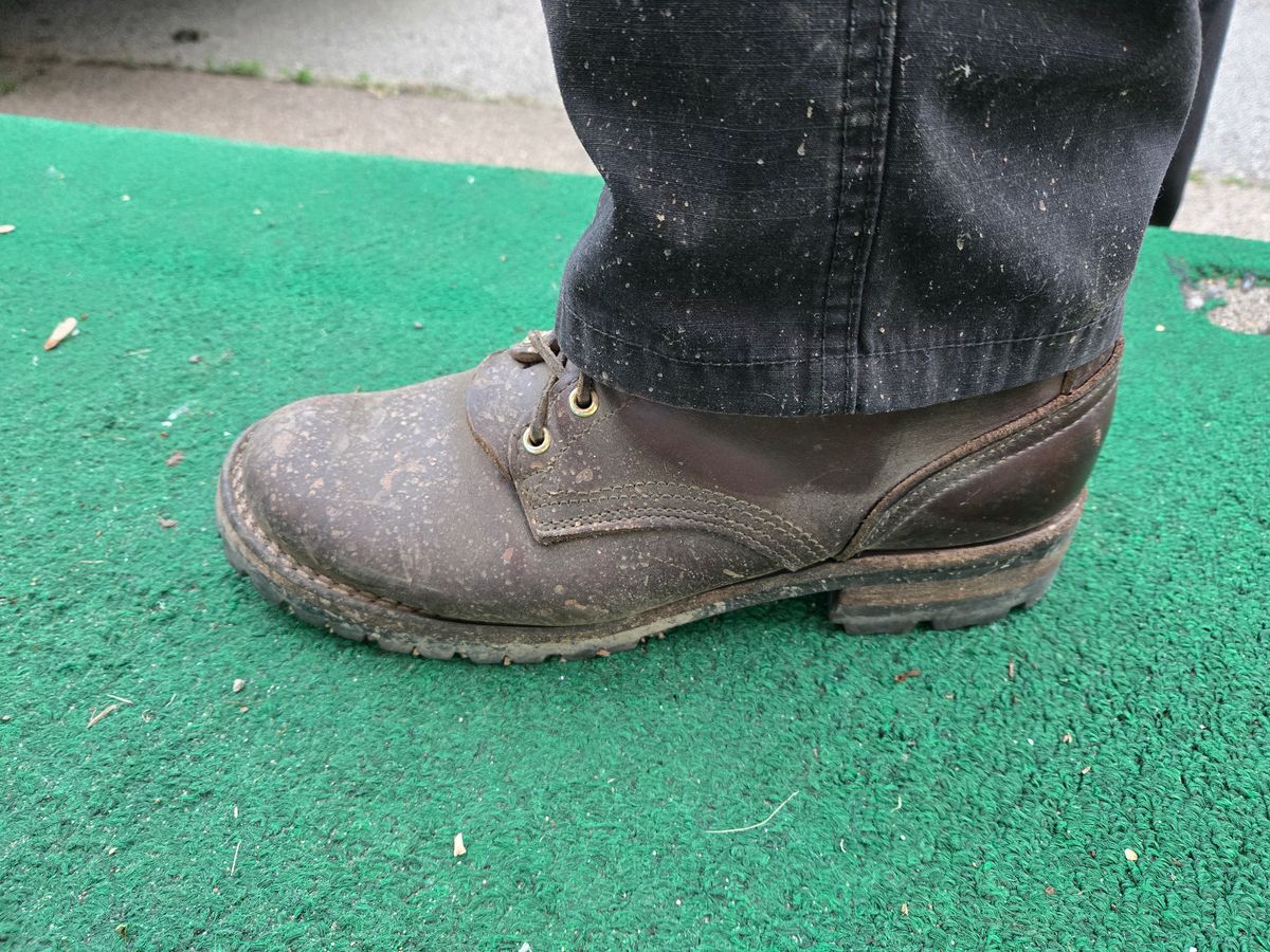 Photo by tdoellman on May 26, 2024 of the Nicks MTO in Horween Brown Chromexcel.