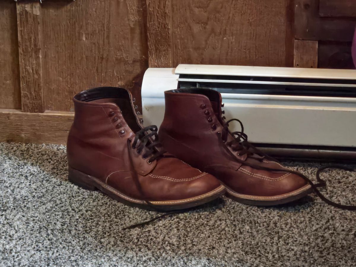 Photo by tdoellman on January 14, 2026 of the Alden Indy Boot in Brown Calfskin.