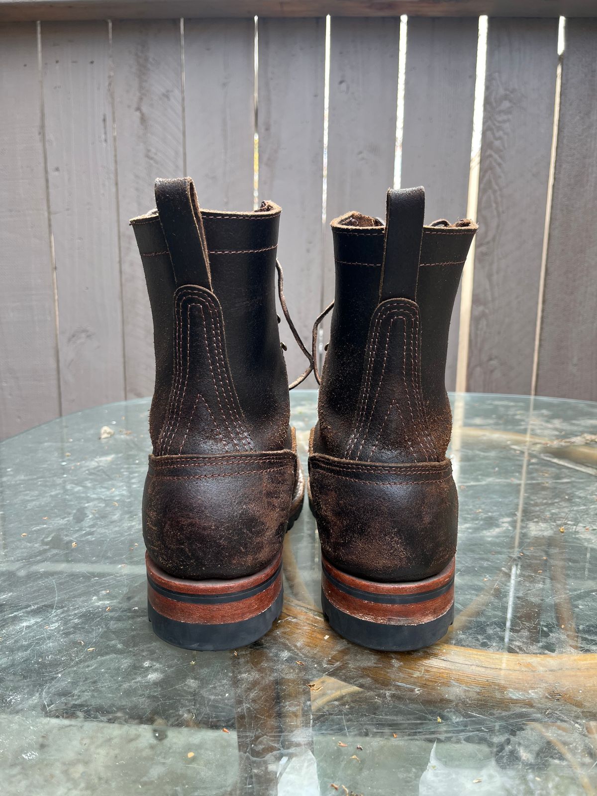 Photo by Francisco on March 23, 2023 of the Nicks Unlisted Model in Horween Brown Waxed Flesh.