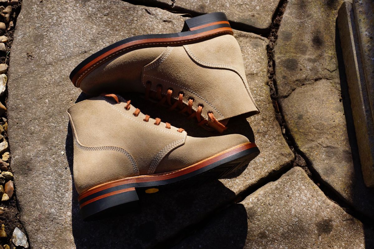 Photo by akh666 on April 10, 2023 of the John Lofgren M-43 Service Shoes in Horween Brown Chromexcel Roughout.