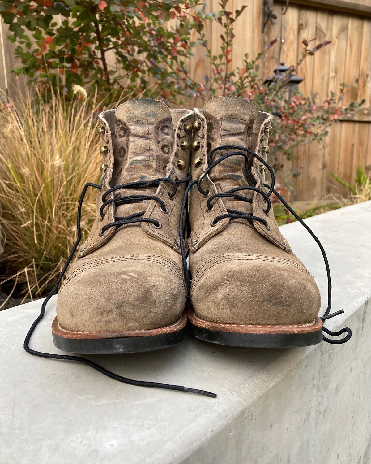 Photo by buellrider on December 4, 2023 of the Red Wing Iron Ranger in S.B. Foot Slate Muleskinner.