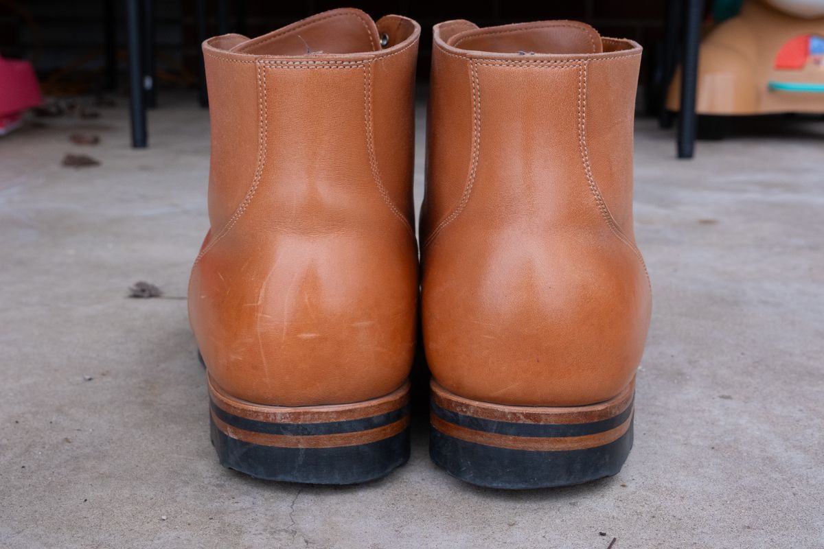 Photo by Hi.Im.Ron on January 1, 2024 of the Viberg Service Boot in Maryam Col. 1060 TPR Horsebutt.