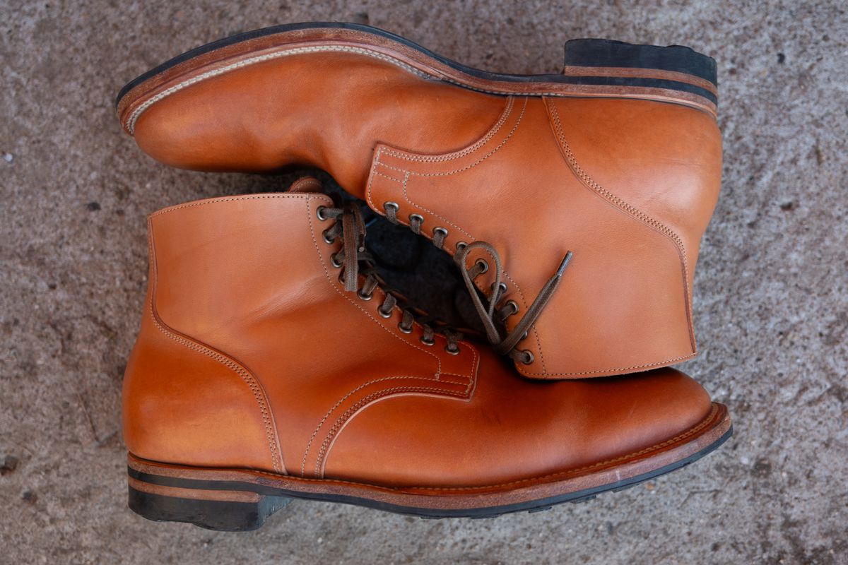 Photo by Hi.Im.Ron on March 5, 2024 of the Viberg Service Boot in Maryam Col. 1060 TPR Horsebutt.