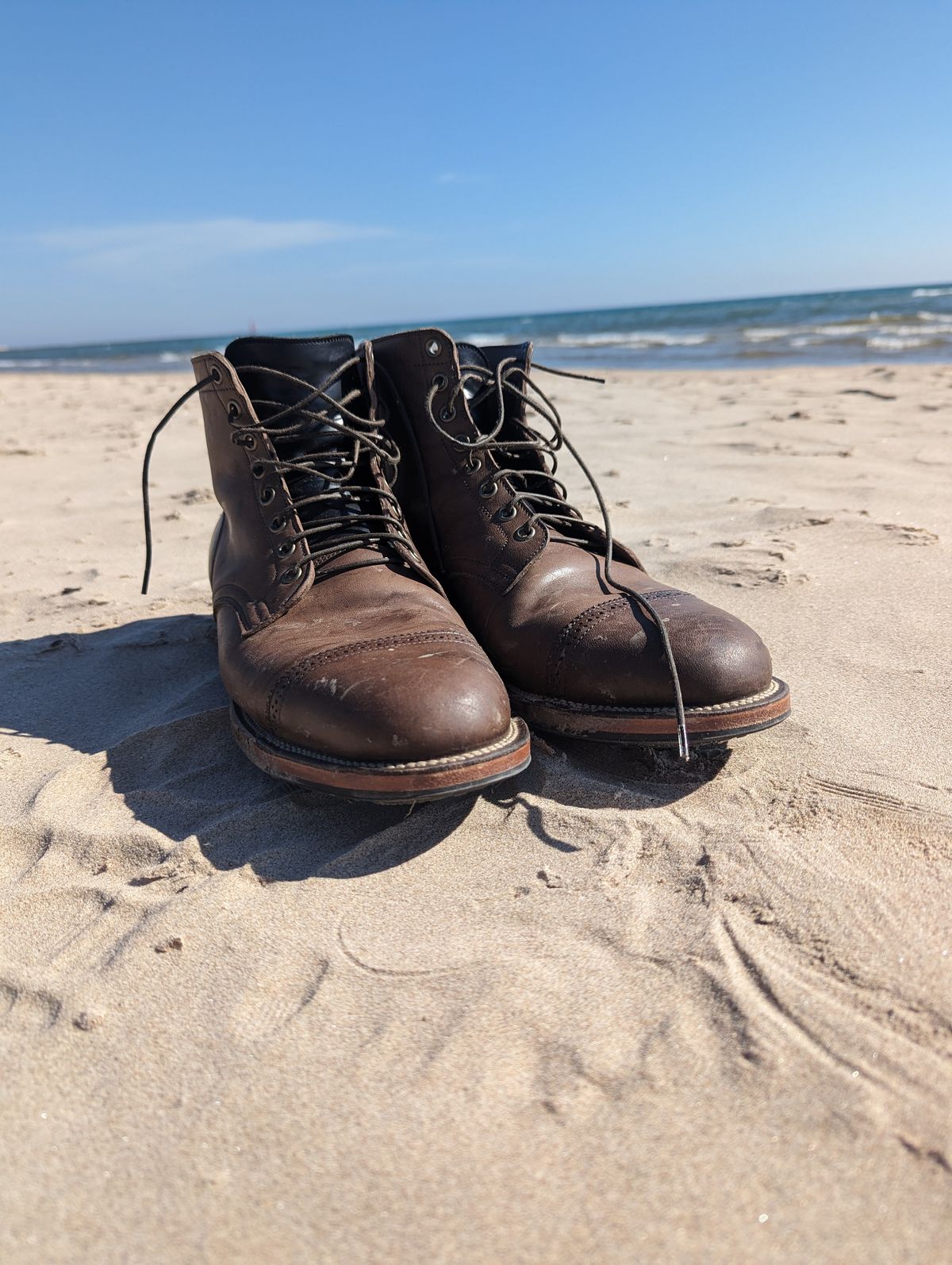 Photo by timelesstough on November 1, 2023 of the Viberg Service Boot BCT in Maryam 1071 Horsebutt.