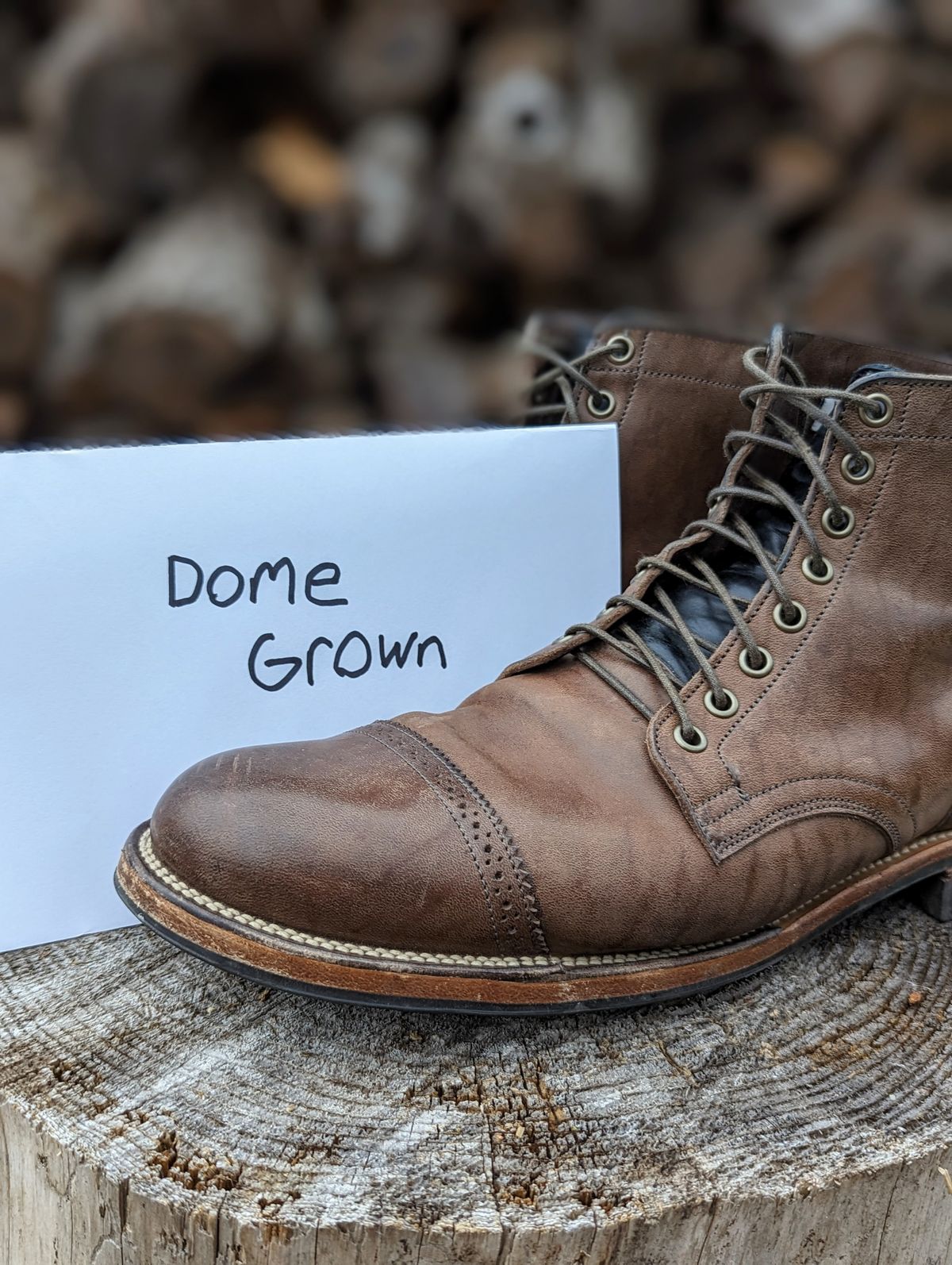 Photo by timelesstough on November 1, 2023 of the Viberg Service Boot BCT in Maryam 1071 Horsebutt.