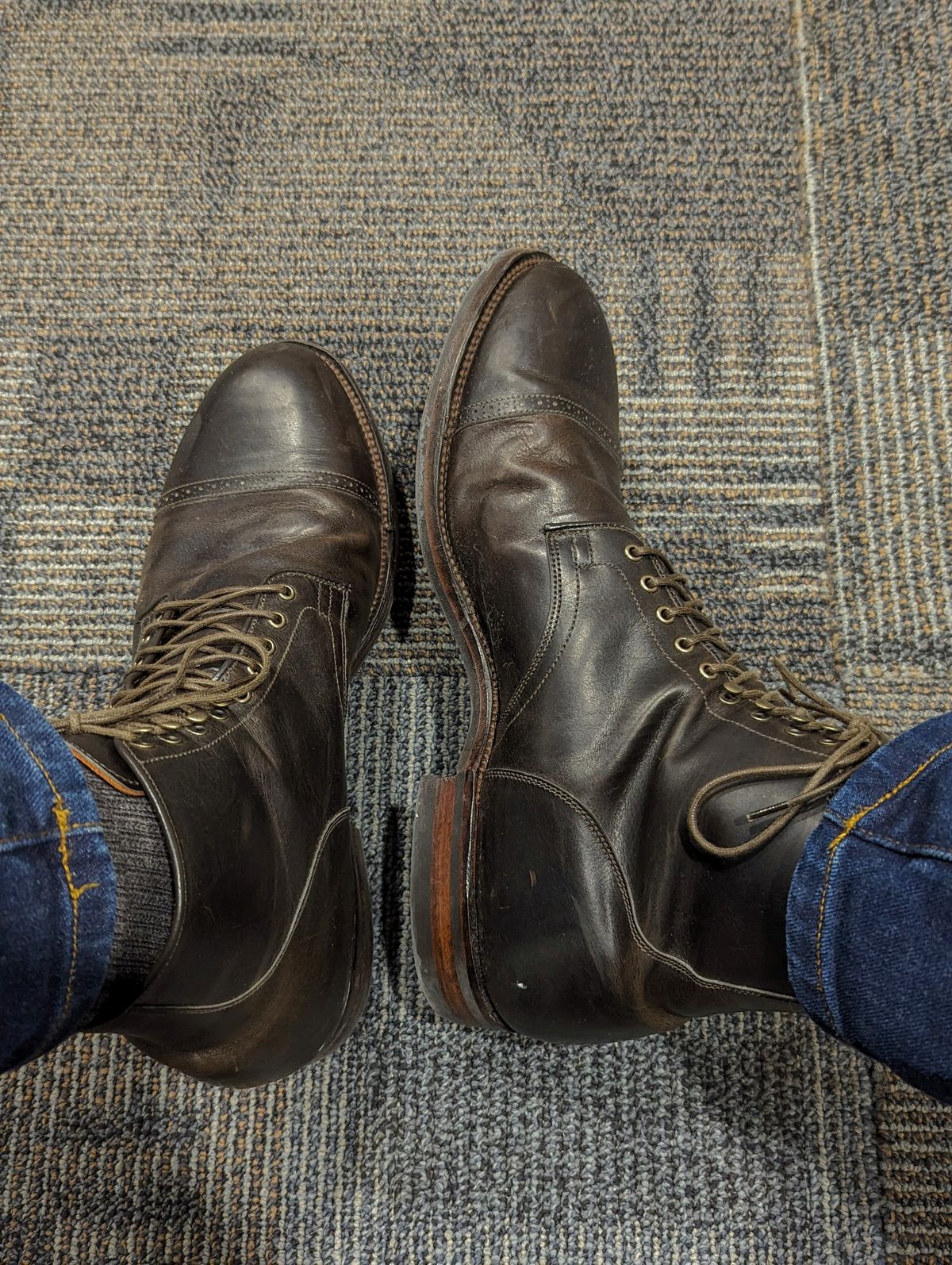 Photo by timelesstough on January 2, 2024 of the Viberg Service Boot BCT in Gallun Moose Viking Calf.