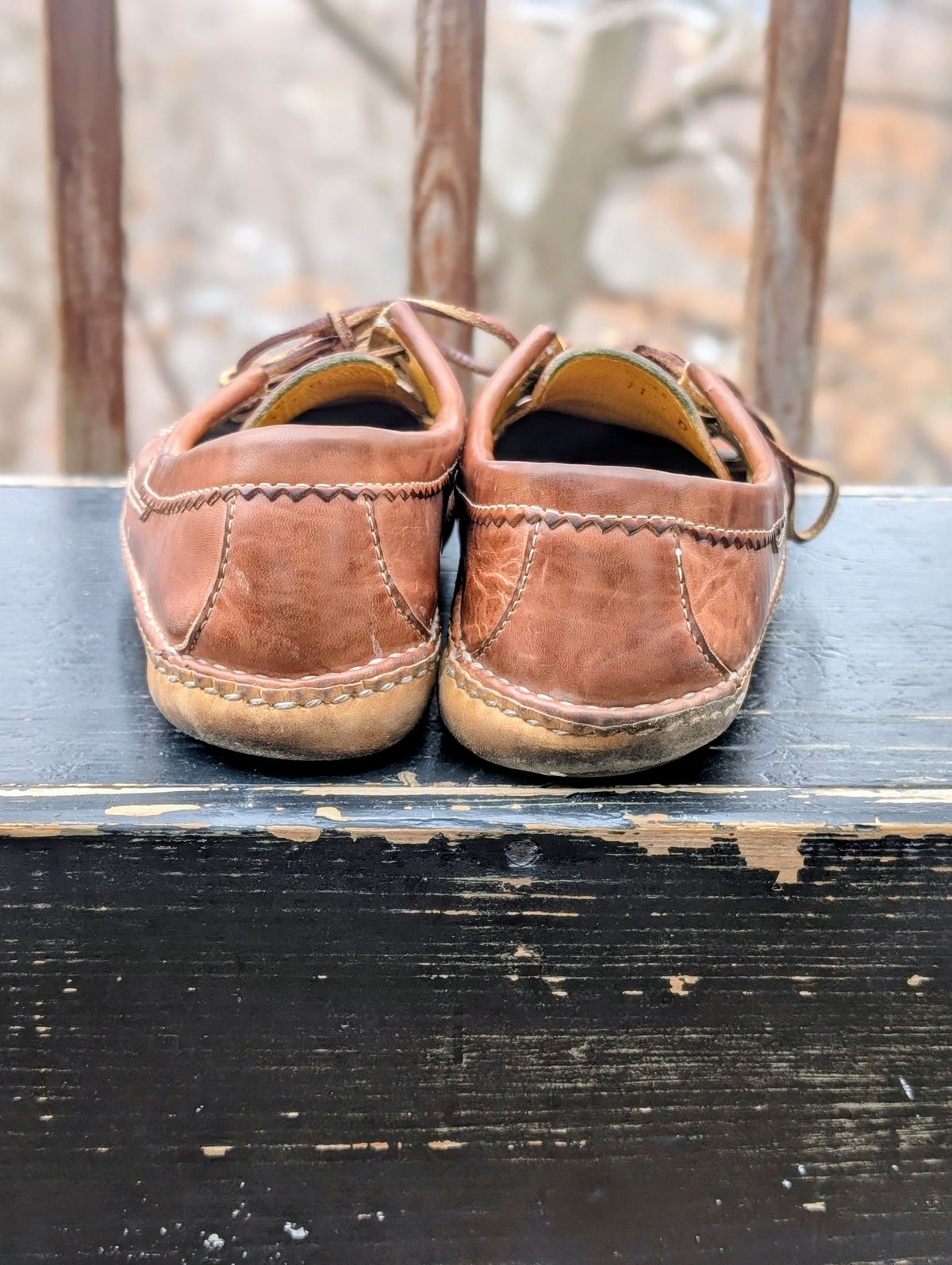 Photo by timelesstough on March 4, 2026 of the Quoddy Grizzly Moc in Maryam Fango Horsebutt.