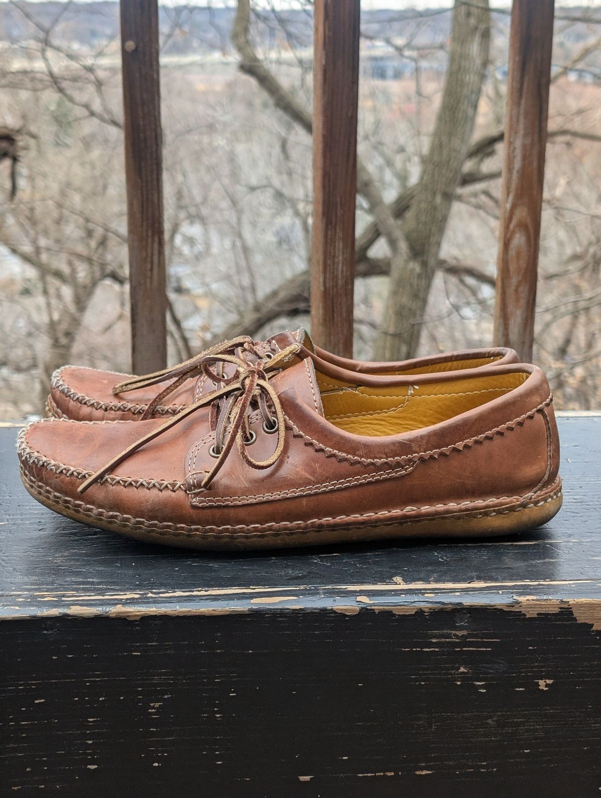 Photo by timelesstough on April 3, 2026 of the Quoddy Grizzly Moc in Maryam Fango Horsebutt.