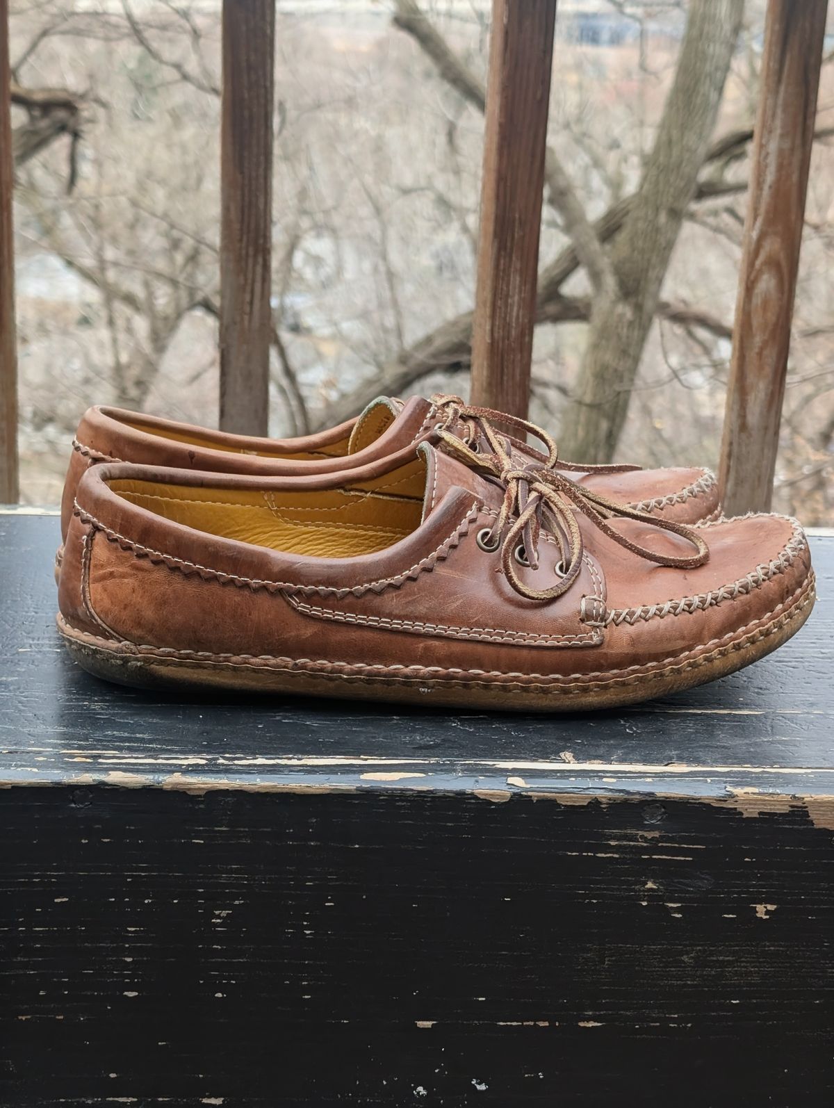 Photo by timelesstough on April 3, 2026 of the Quoddy Grizzly Moc in Maryam Fango Horsebutt.