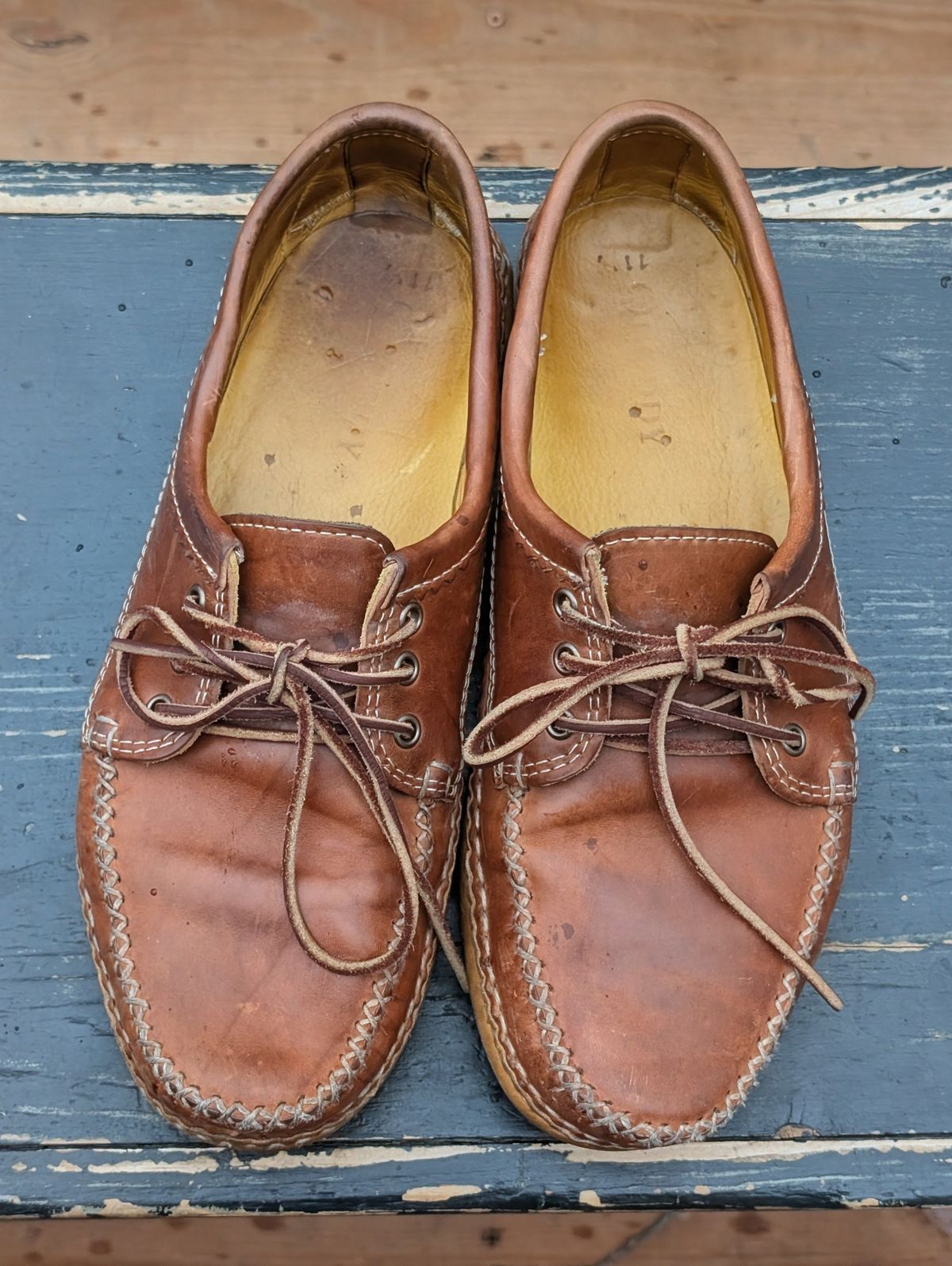 Photo by timelesstough on April 3, 2026 of the Quoddy Grizzly Moc in Maryam Fango Horsebutt.