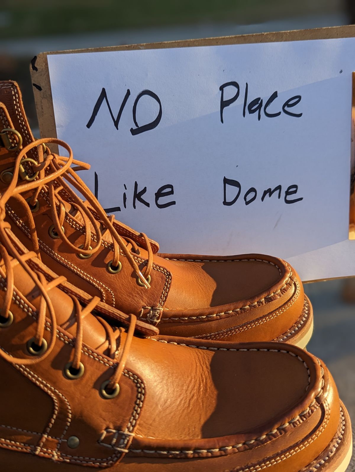 Photo by timelesstough on November 8, 2022 of the Grant Stone Field Boot in Badalassi Carlo Saddle Tan Minerva.