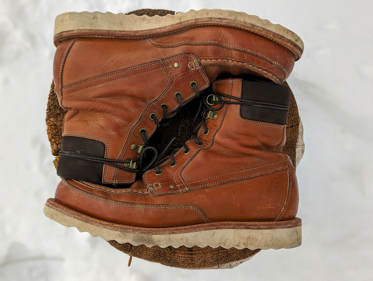 Photo by timelesstough on December 1, 2022 of the Grant Stone Field Boot in Badalassi Carlo Saddle Tan Minerva.