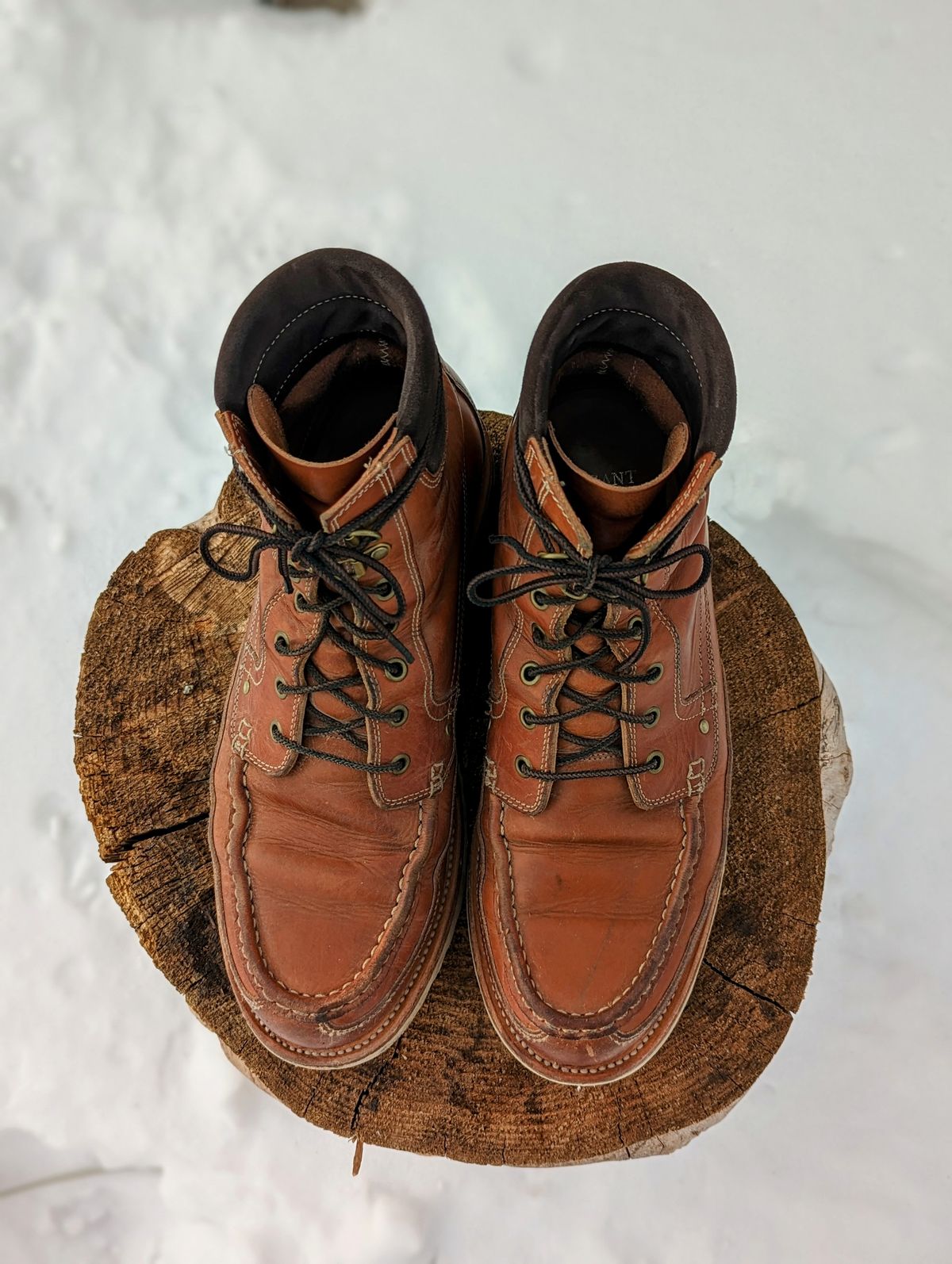 Photo by timelesstough on December 1, 2022 of the Grant Stone Field Boot in Badalassi Carlo Saddle Tan Minerva.