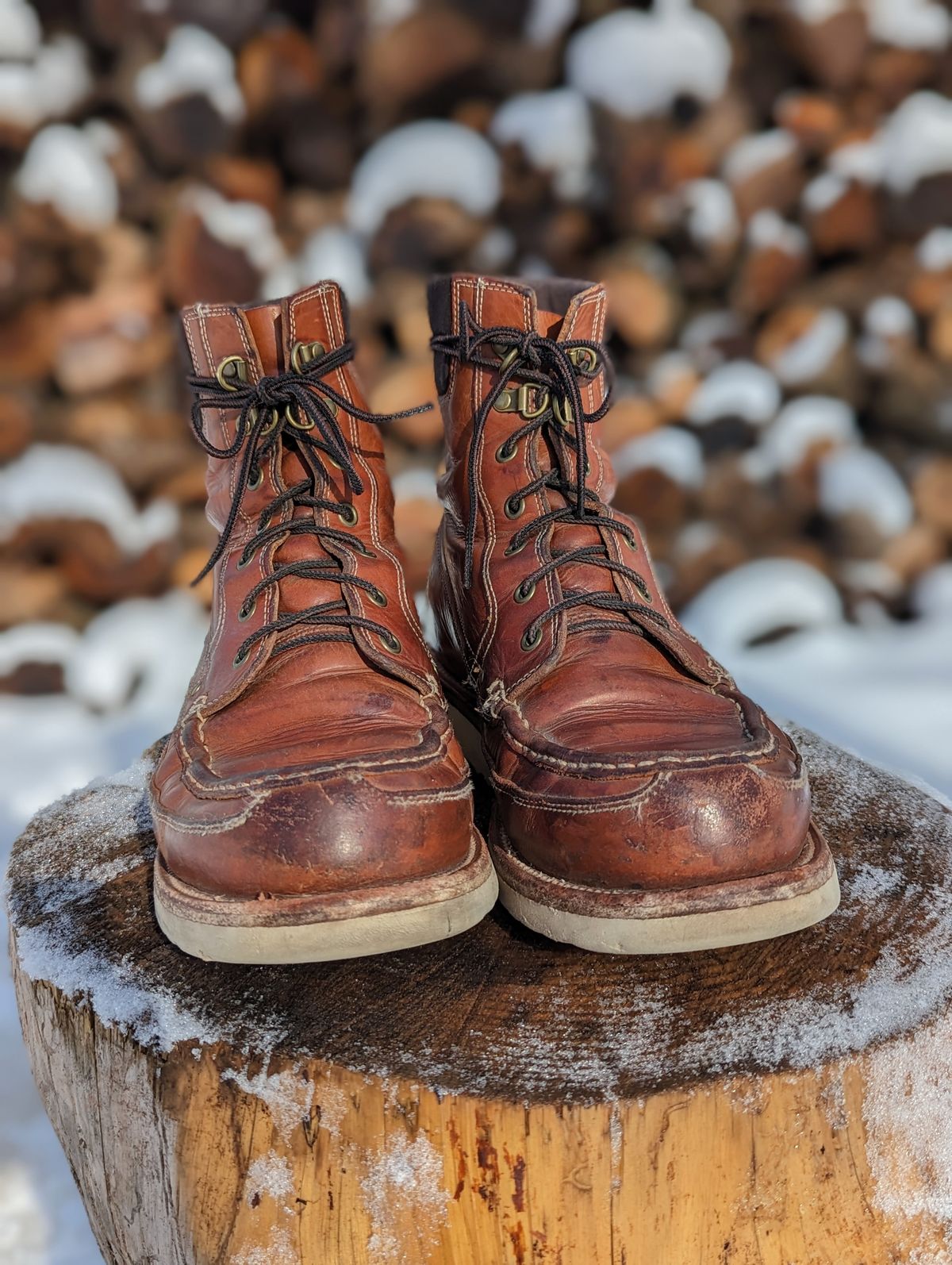 Photo by timelesstough on April 1, 2023 of the Grant Stone Field Boot in Badalassi Carlo Saddle Tan Minerva.