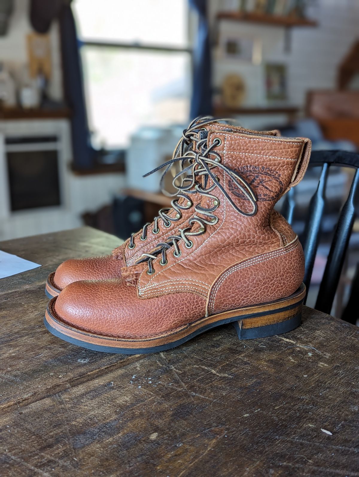 Photo by towcars on May 23, 2024 of the JK Boots O.T. in Bison Smooth.