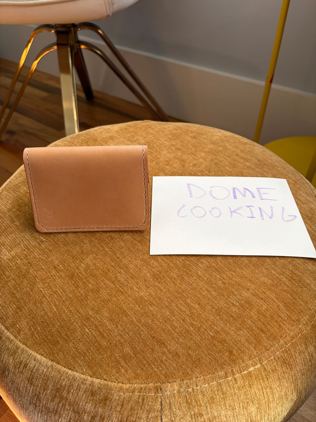 Photo by PinyonPine on November 1, 2025 of the Oldwalrus Two Slot Bifold Wallet in Horween Double Glazed Natural Latigo.