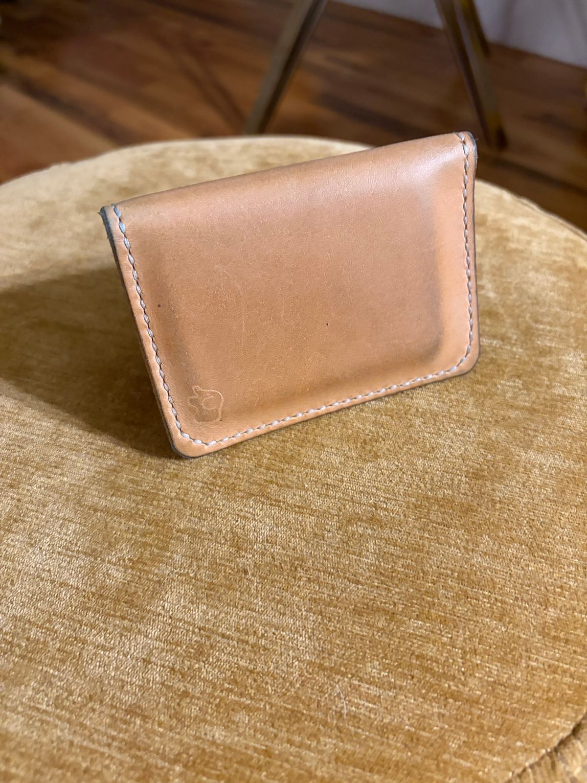 Photo by PinyonPine on February 6, 2026 of the Oldwalrus Two Slot Bifold Wallet in Horween Double Glazed Natural Latigo.