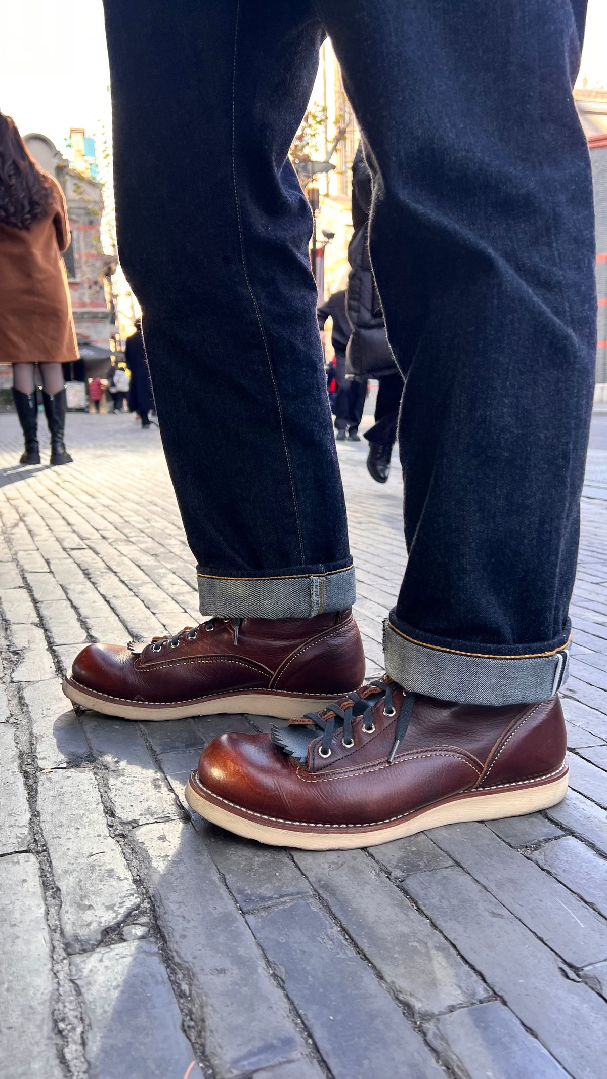 Photo by katsudon on January 11, 2026 of the Redwing 2906 in S.B. Foot Briar Oil Slick.