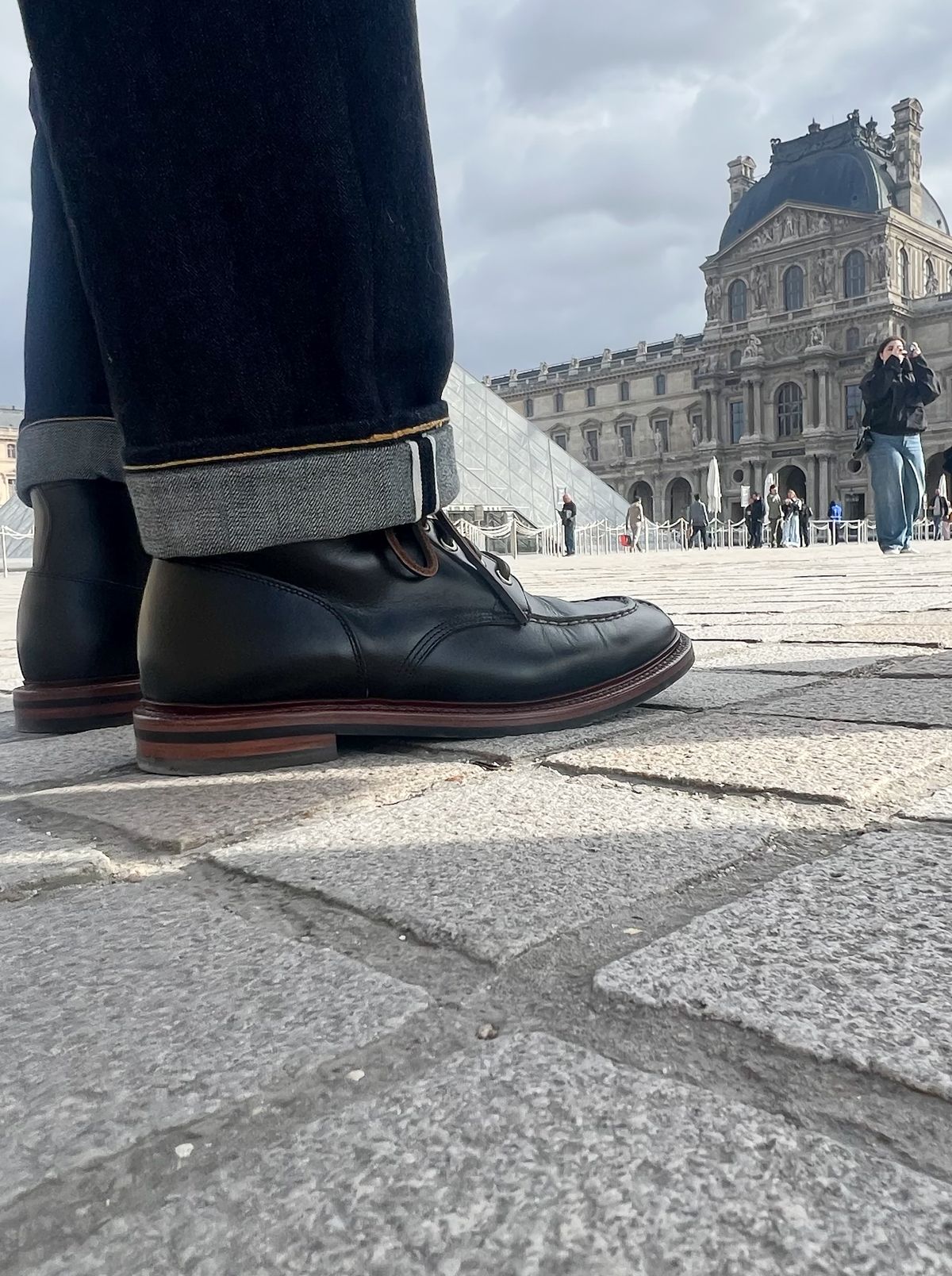 Photo by katsudon on March 30, 2026 of the Grant Stone Ottawa Boot in Horween Black Chromexcel.