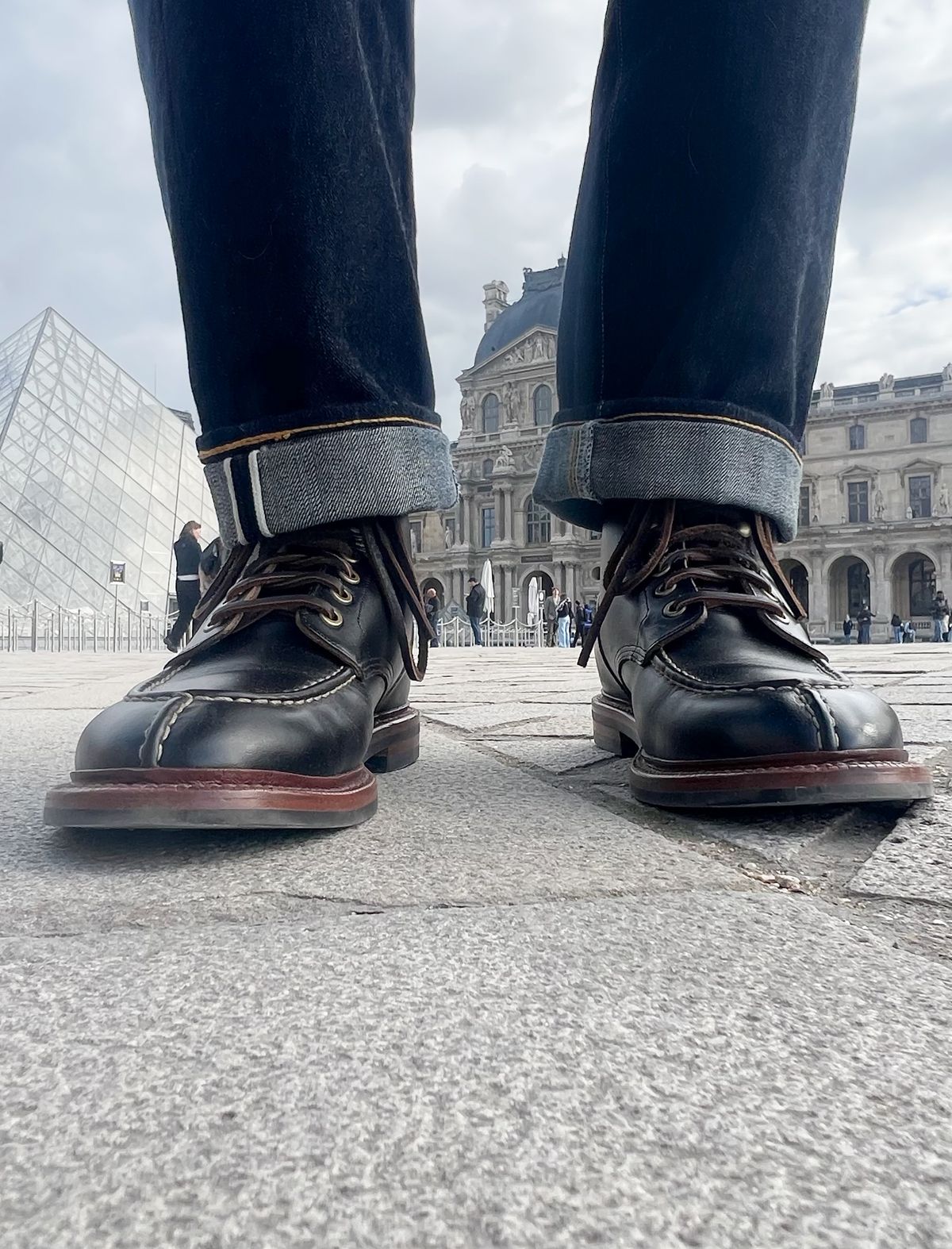 Photo by katsudon on March 30, 2026 of the Grant Stone Ottawa Boot in Horween Black Chromexcel.