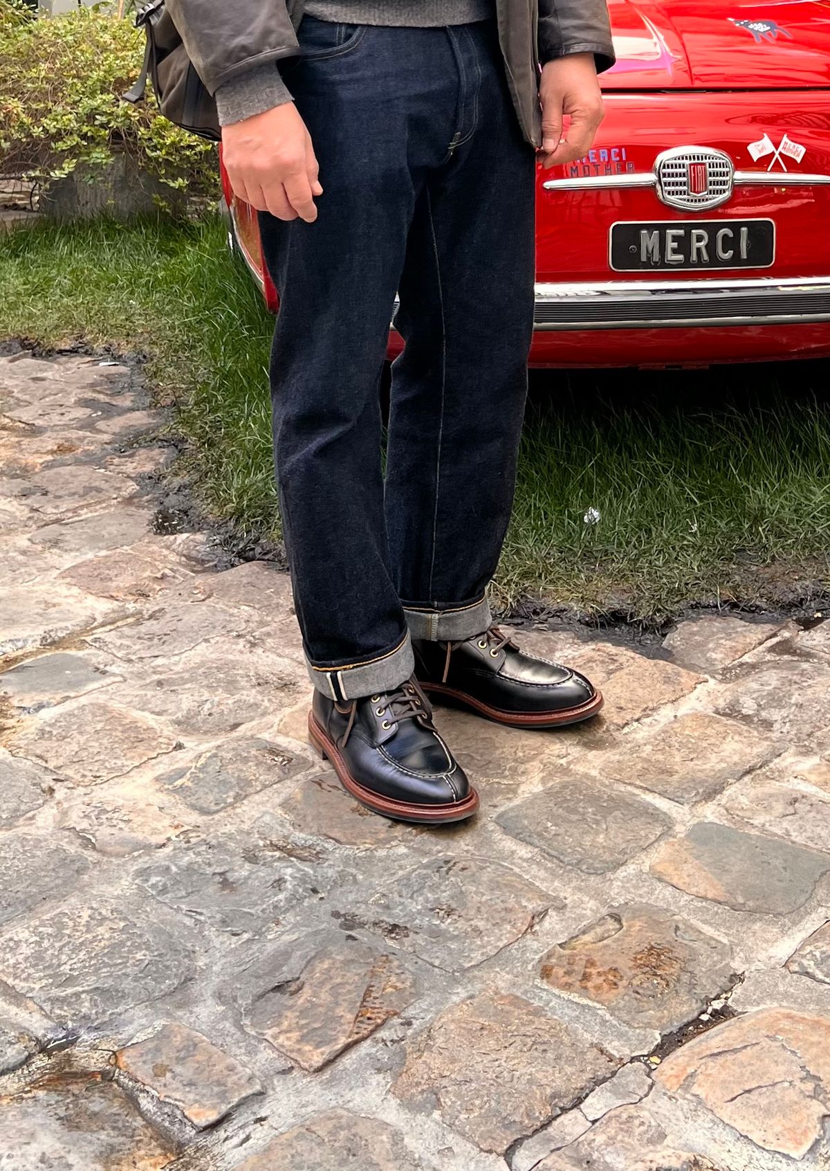 Photo by katsudon on March 30, 2026 of the Grant Stone Ottawa Boot in Horween Black Chromexcel.