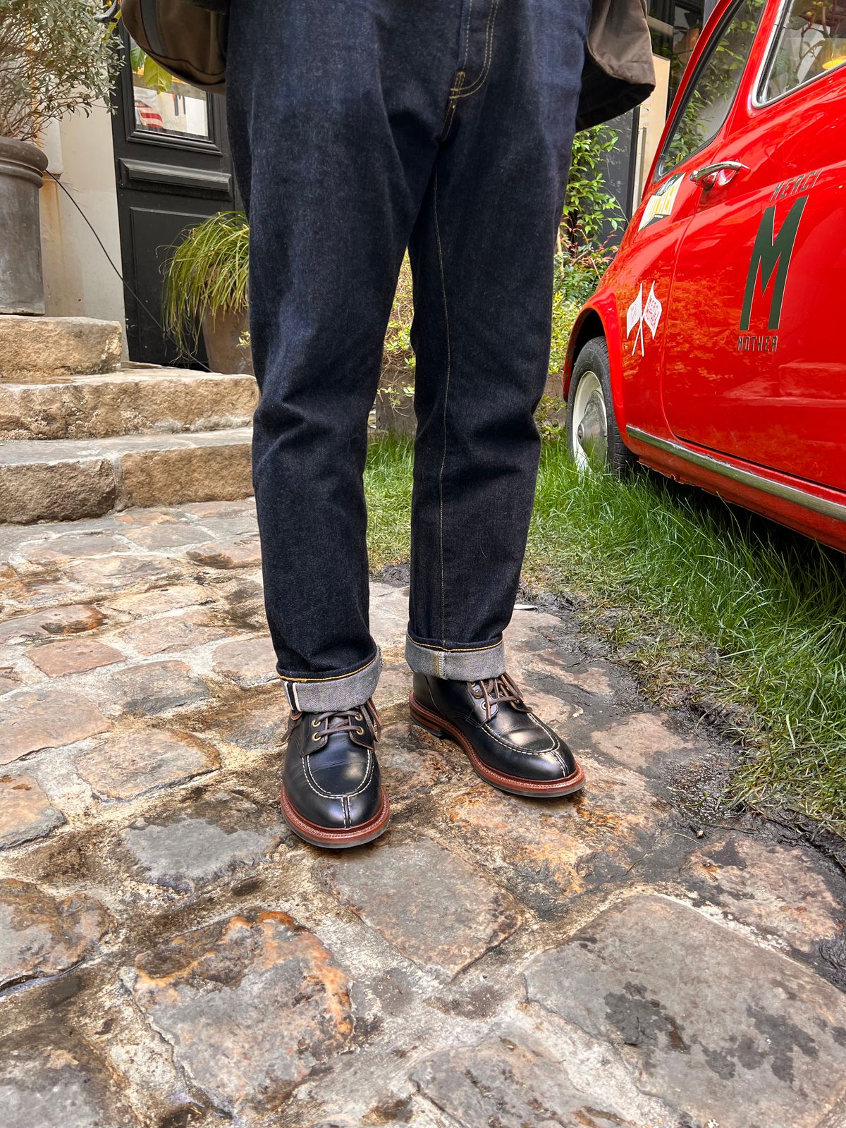 Photo by katsudon on March 30, 2026 of the Grant Stone Ottawa Boot in Horween Black Chromexcel.