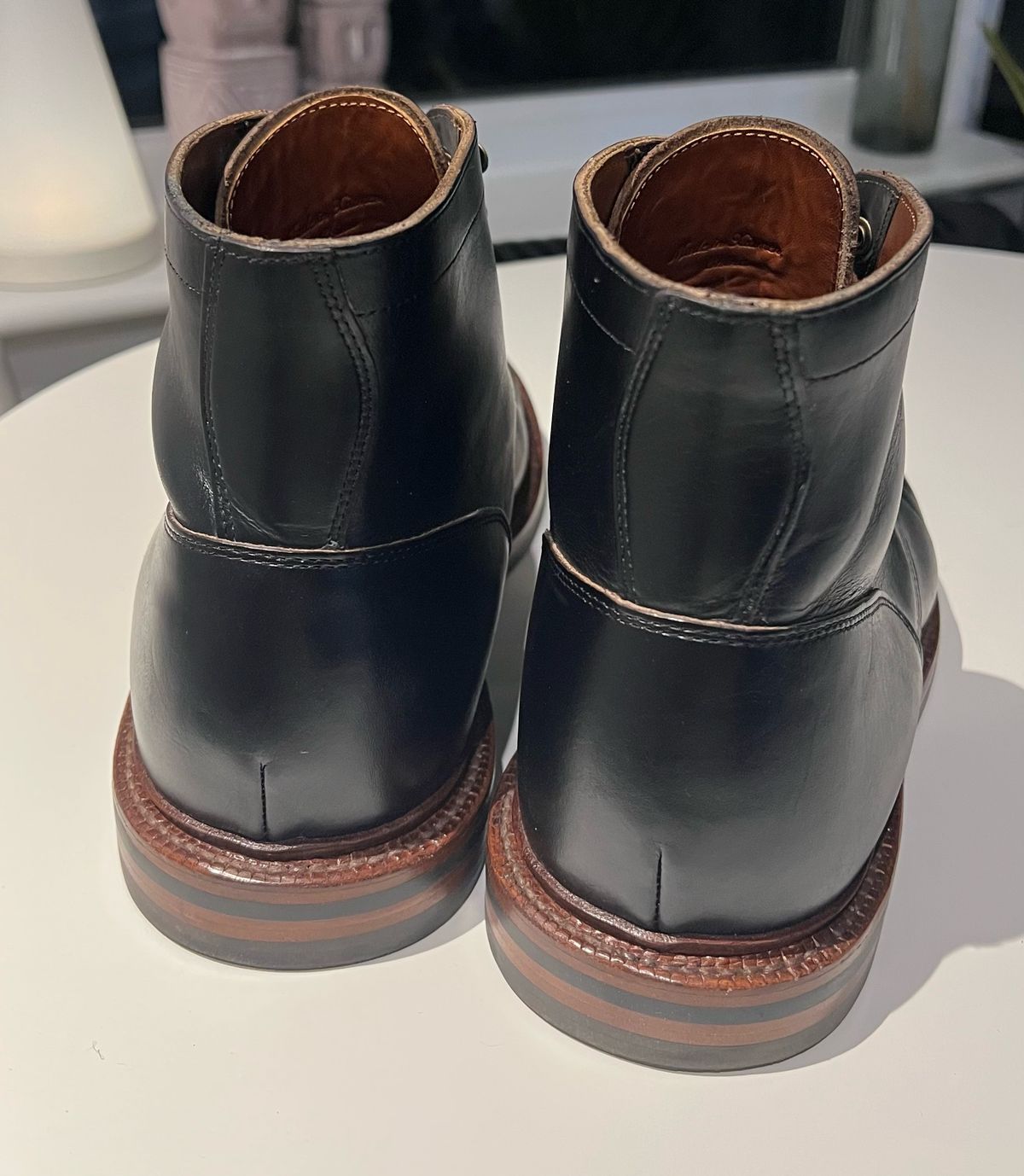 Photo by katsudon on April 24, 2026 of the Grant Stone Ottawa Boot in Horween Black Chromexcel.