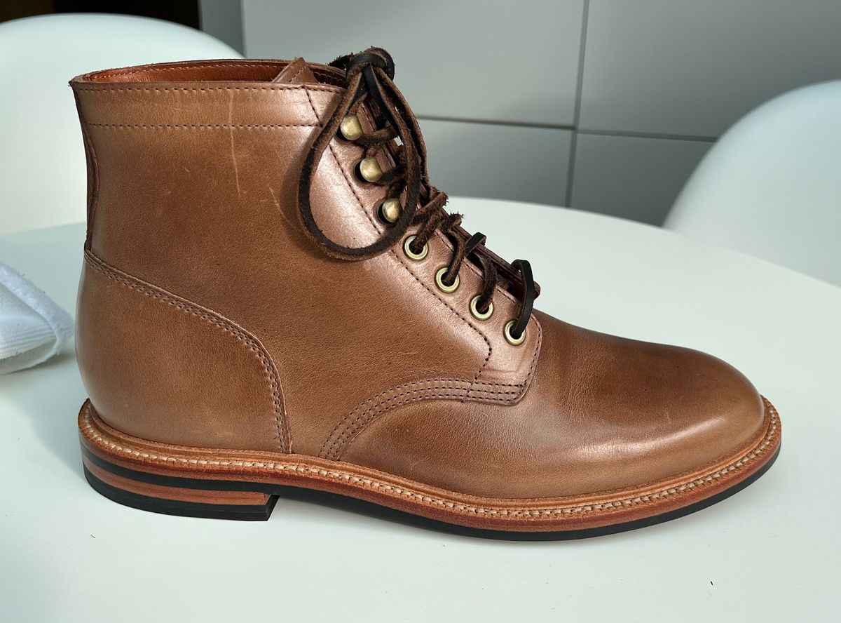 Photo by katsudon on May 13, 2026 of the Grant Stone Diesel Boot in Horween Dune Chromexcel.
