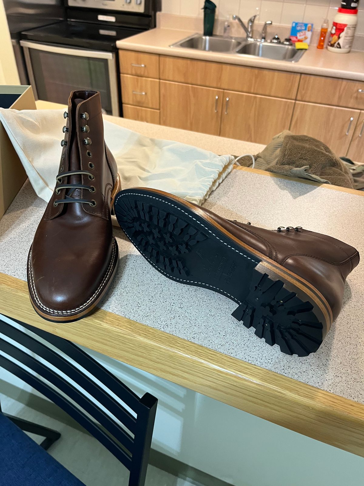 Photo by HeatShield on December 16, 2024 of the Parkhurst The Allen in Chestnut Veg Tan.