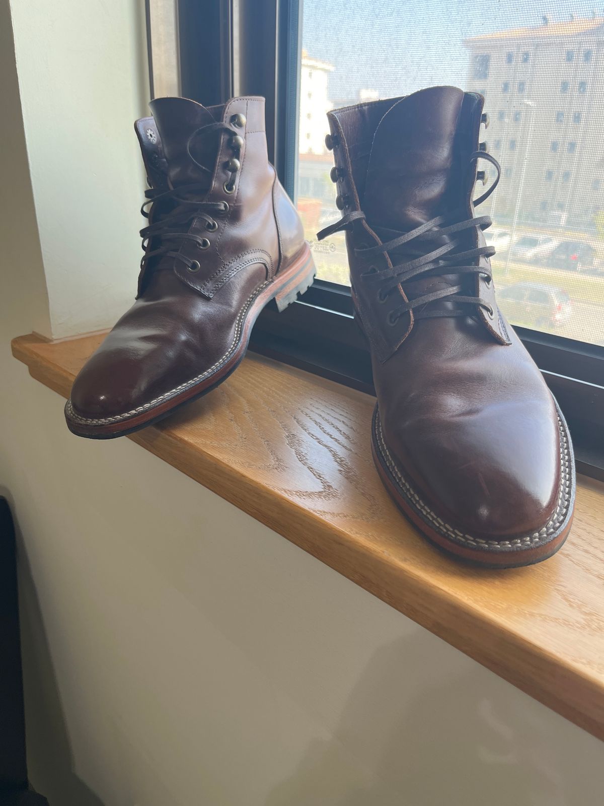 Photo by HeatShield on April 20, 2025 of the Parkhurst The Allen in Chestnut Veg Tan.