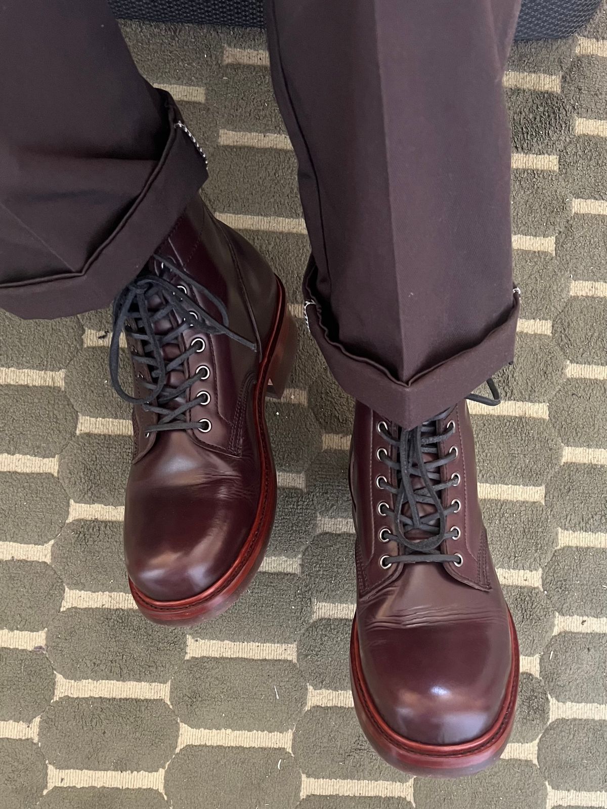 Photo by Dangil on September 4, 2025 of the Jakkrabbits Service Boot in Domestic Dark Brown Pull Up.