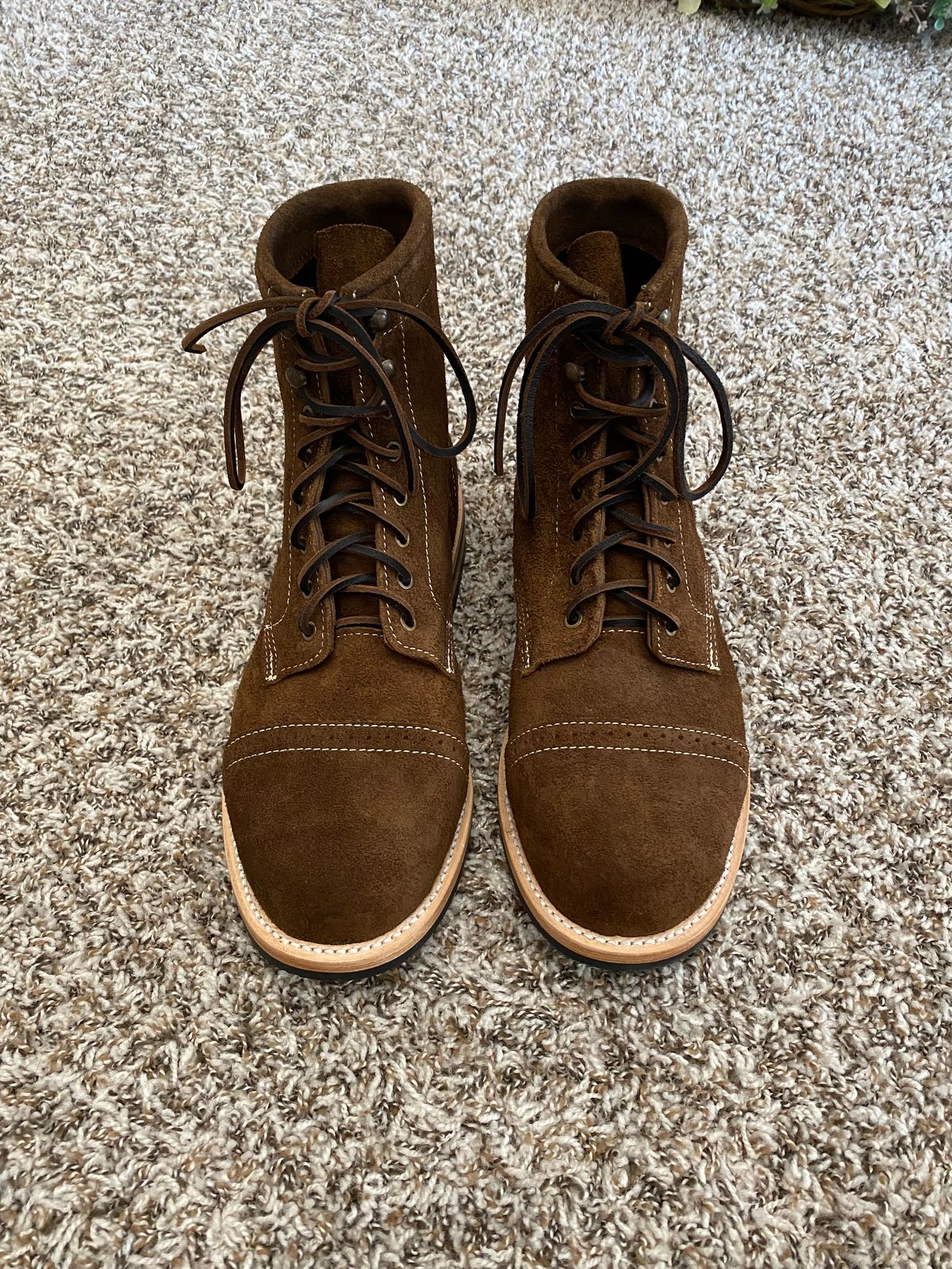 Photo by Andreas_V on June 29, 2025 of the Urban Wolf Club AXEMAN in Bronze - Crazy Horse Premium Leather.