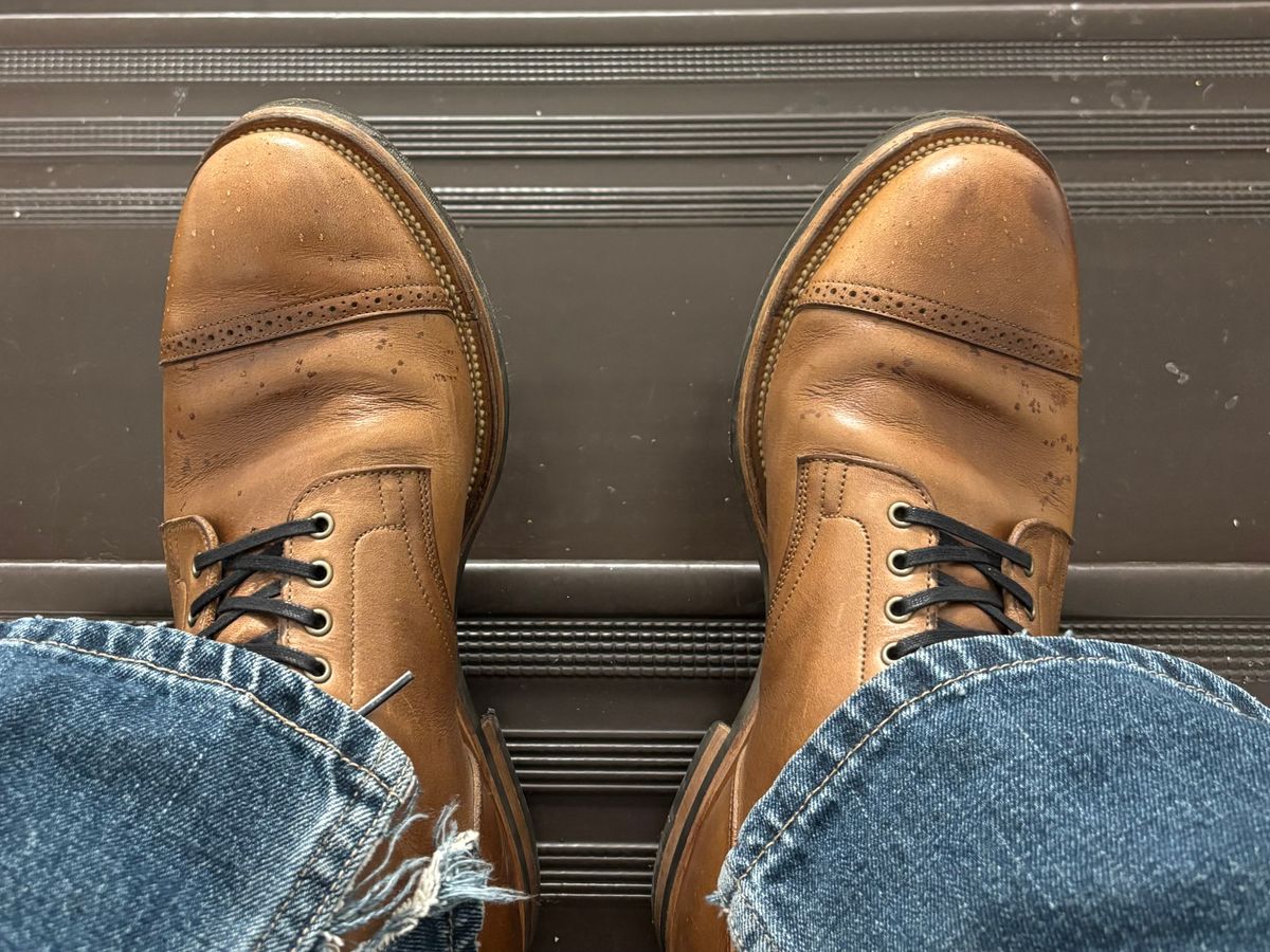 Photo by Opello on May 14, 2026 of the Viberg Service Boot in Horween Natural Chromexcel.