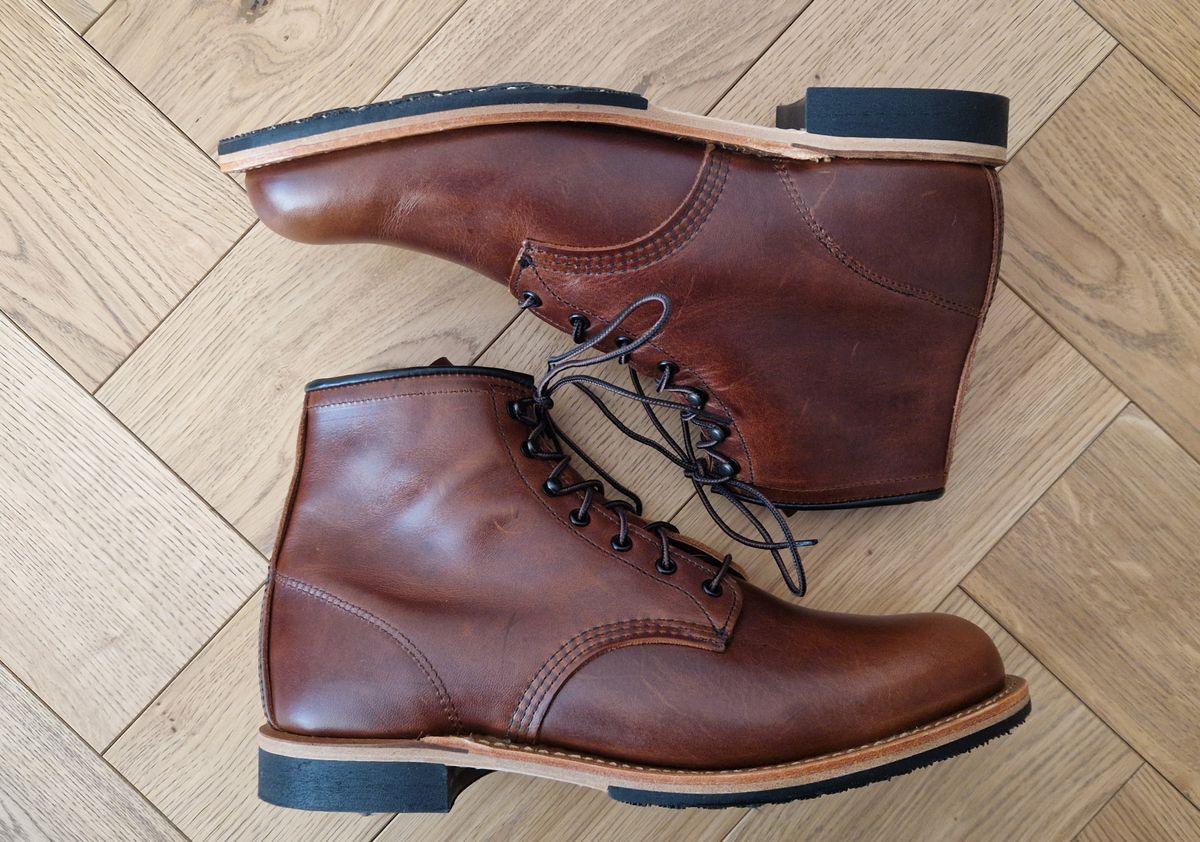 Photo by North on February 2, 2026 of the Red Wing Beckman in S.B. Foot Cigar Excalibur.