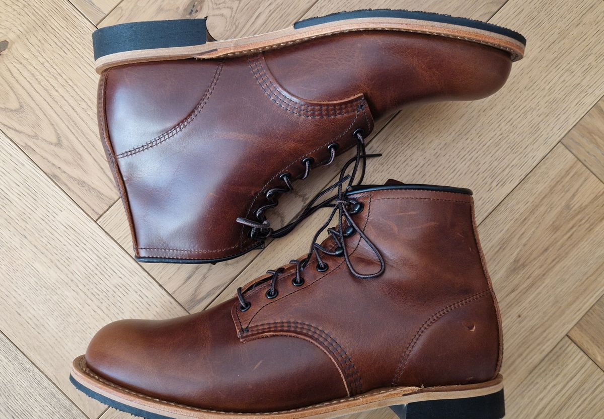 Photo by North on February 2, 2026 of the Red Wing Beckman in S.B. Foot Cigar Excalibur.