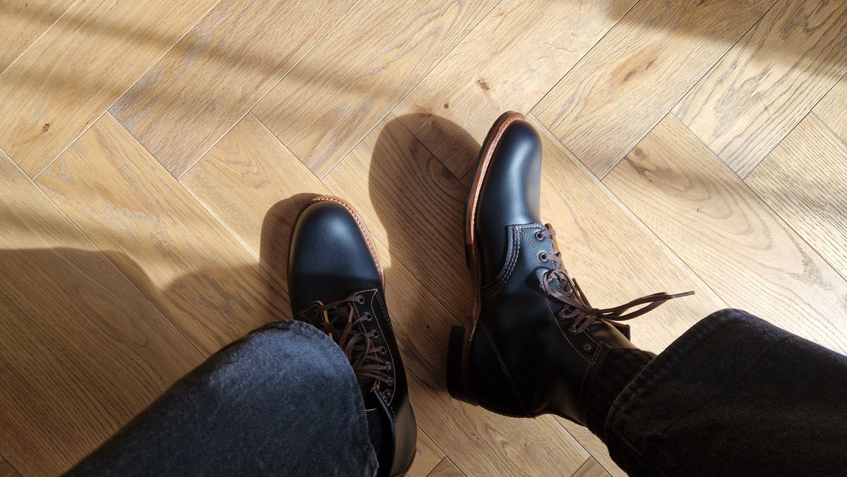 Photo by North on May 15, 2026 of the Red Wing Beckman Flatbox in S.B. Foot Black Klondike.