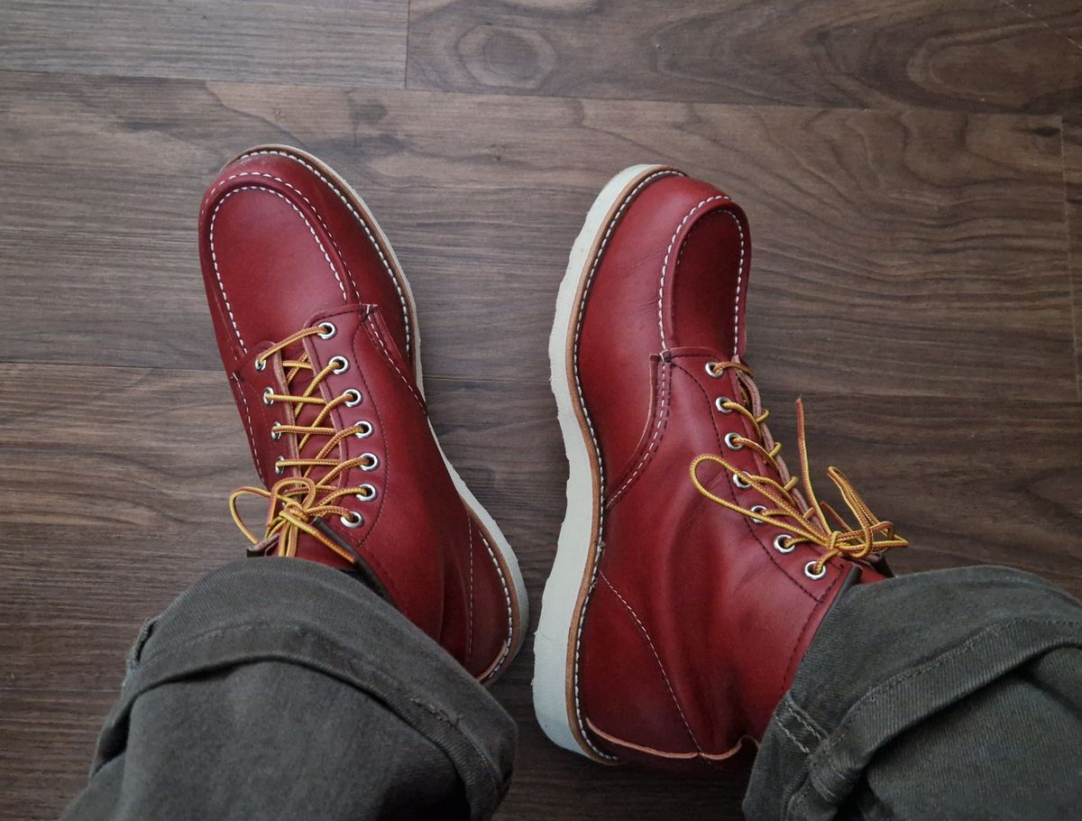 Photo by burford on January 24, 2026 of the Red Wing 6-Inch Classic Moc in S.B. Foot Oro-Russet Portage.