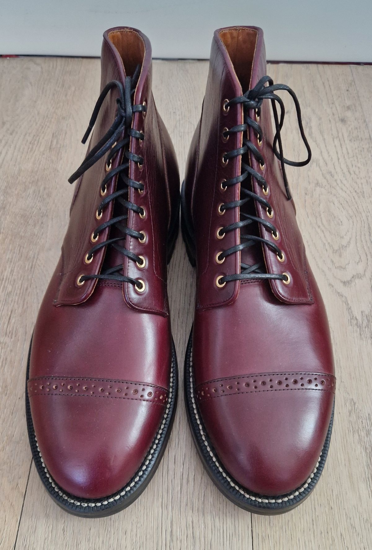 Photo by burford on March 12, 2025 of the Grant Stone Garrison Boot in Horween Color 8 Chromexcel.
