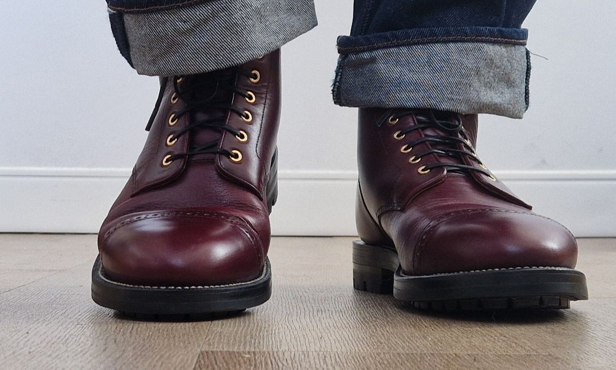 Photo by burford on March 12, 2025 of the Grant Stone Garrison Boot in Horween Color 8 Chromexcel.