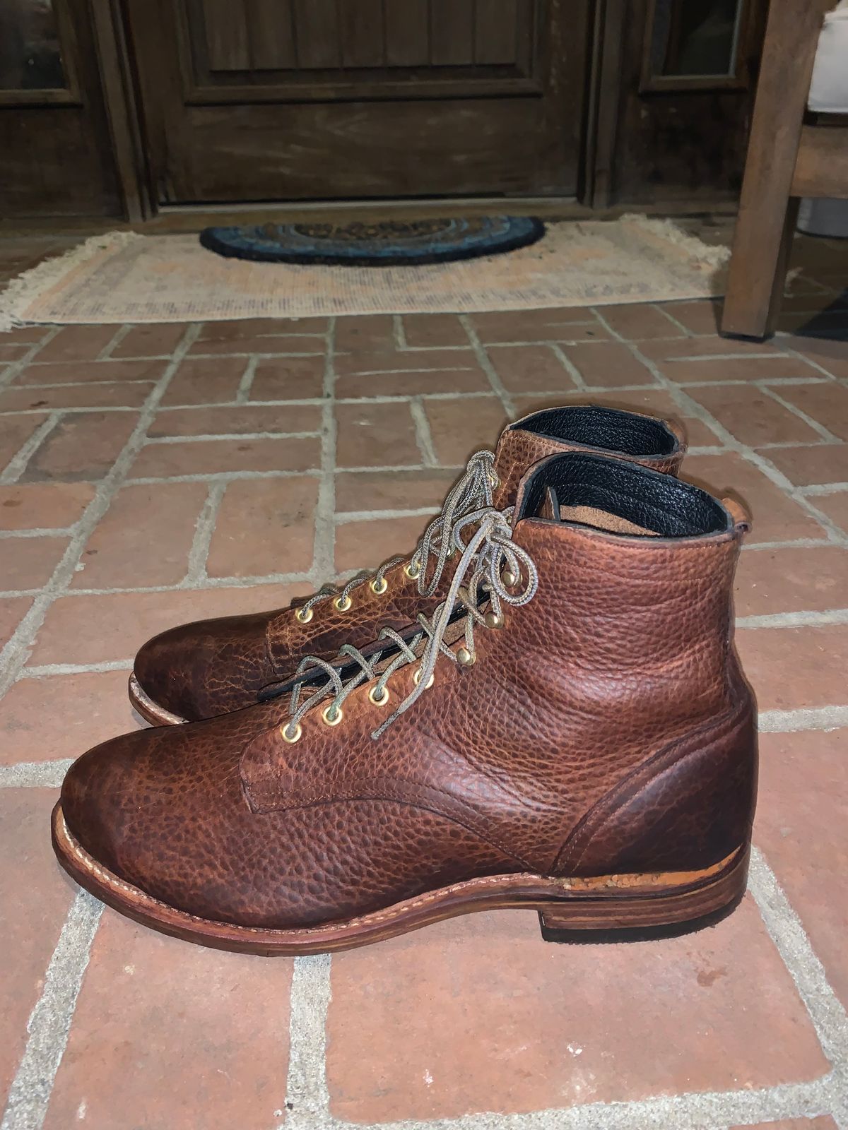 Photo by rwbrown72 on October 2, 2025 of the Russell Brown Type 1 Service Boot in Bison.