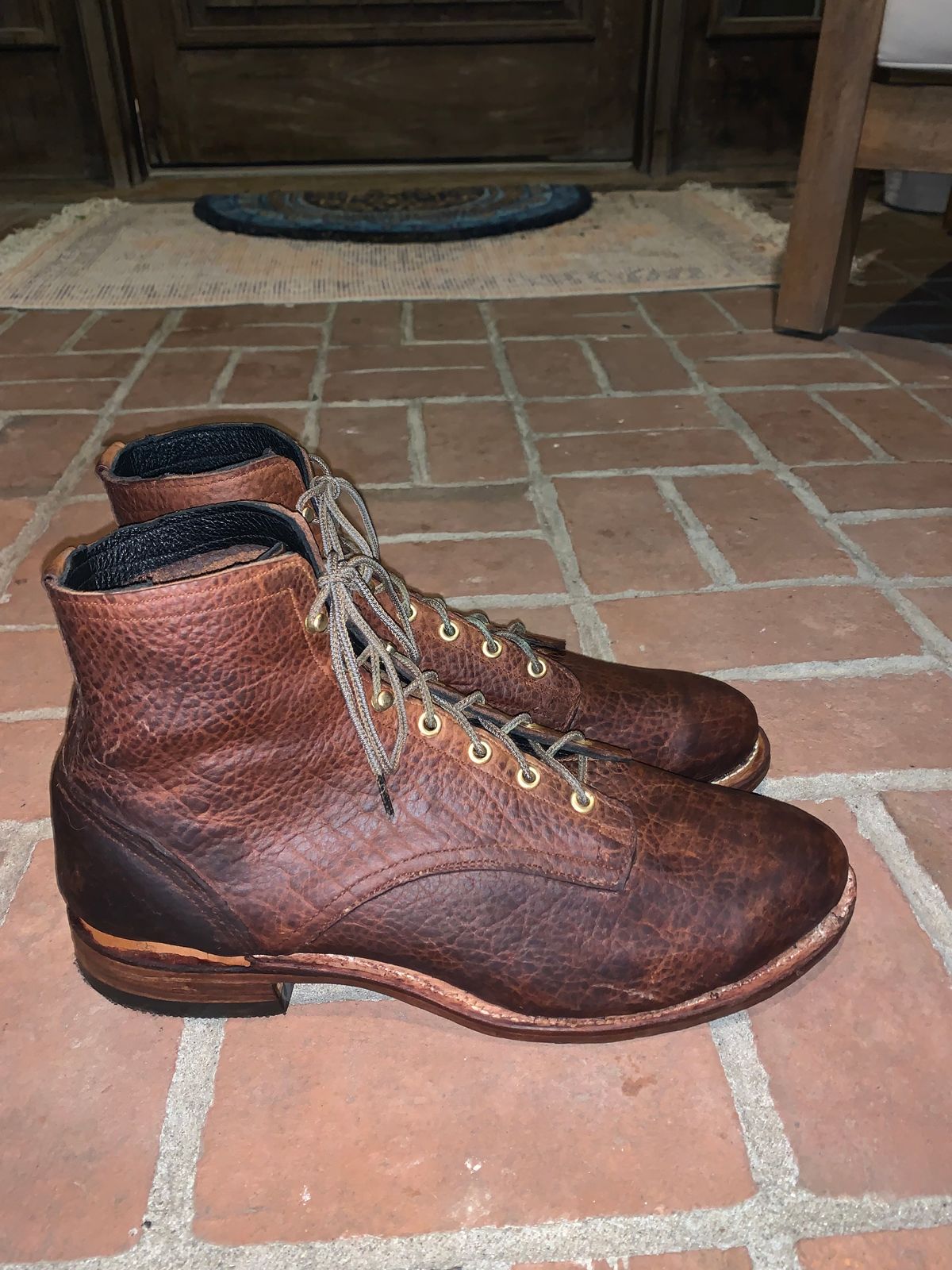 Photo by rwbrown72 on October 2, 2025 of the Russell Brown Type 1 Service Boot in Bison.