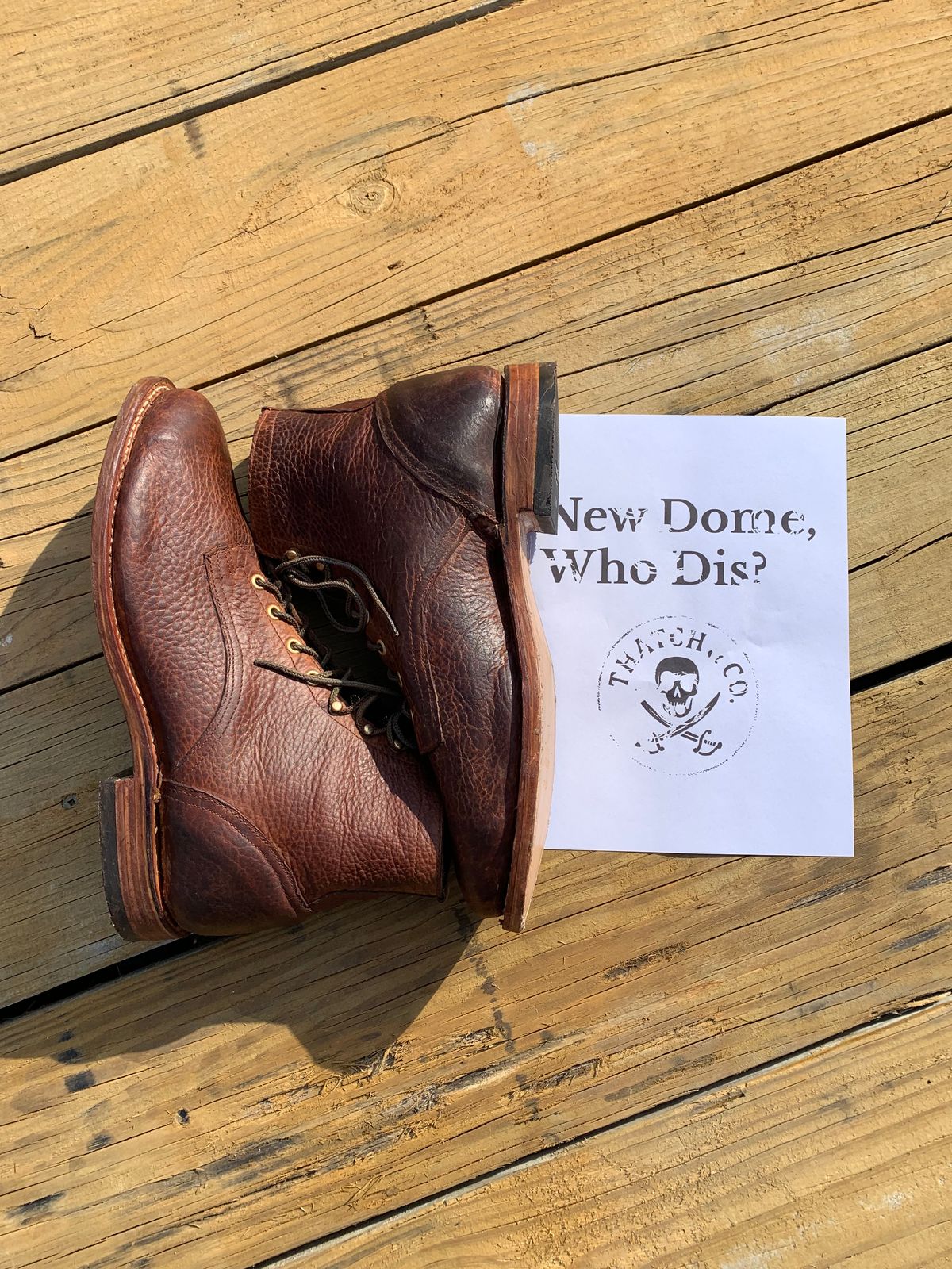 Photo by rwbrown72 on October 3, 2025 of the Russell Brown Type 1 Service Boot in Bison.
