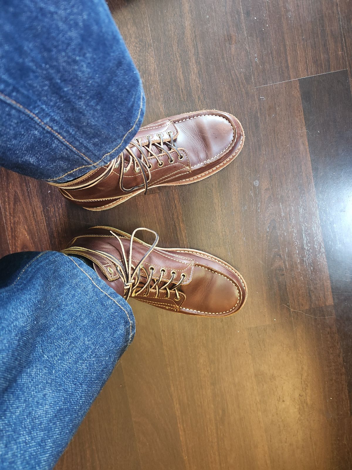 Photo by Tieric on June 1, 2025 of the White's Perry 6" Select in Seidel British Tan Double Shot.