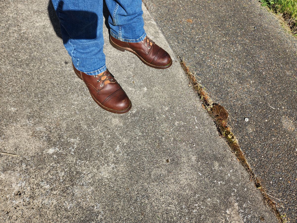 Photo by Tieric on May 24, 2025 of the Red Wing Iron Ranger in S.B. Foot Amber Harness.