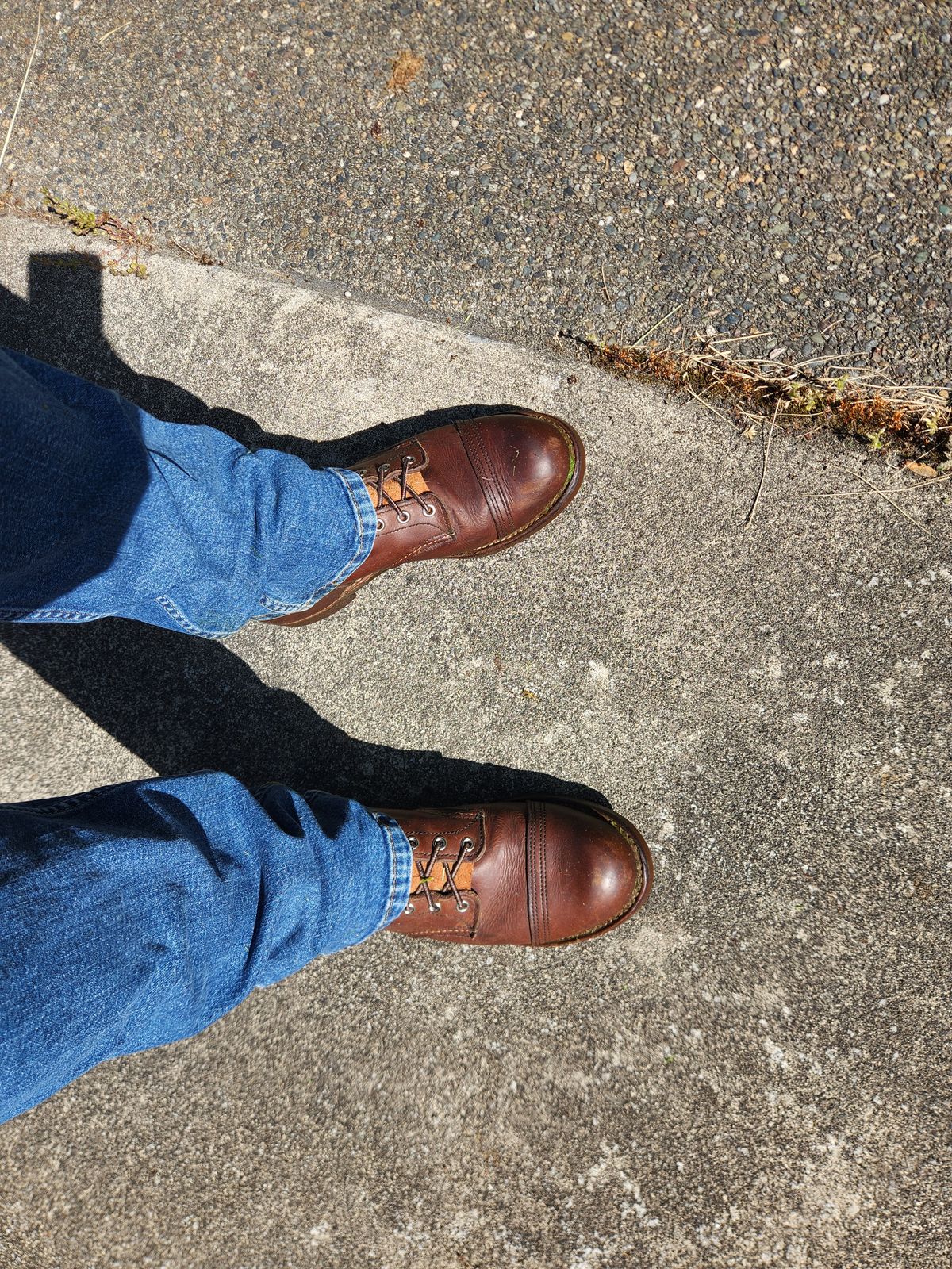 Photo by Tieric on May 24, 2025 of the Red Wing Iron Ranger in S.B. Foot Amber Harness.