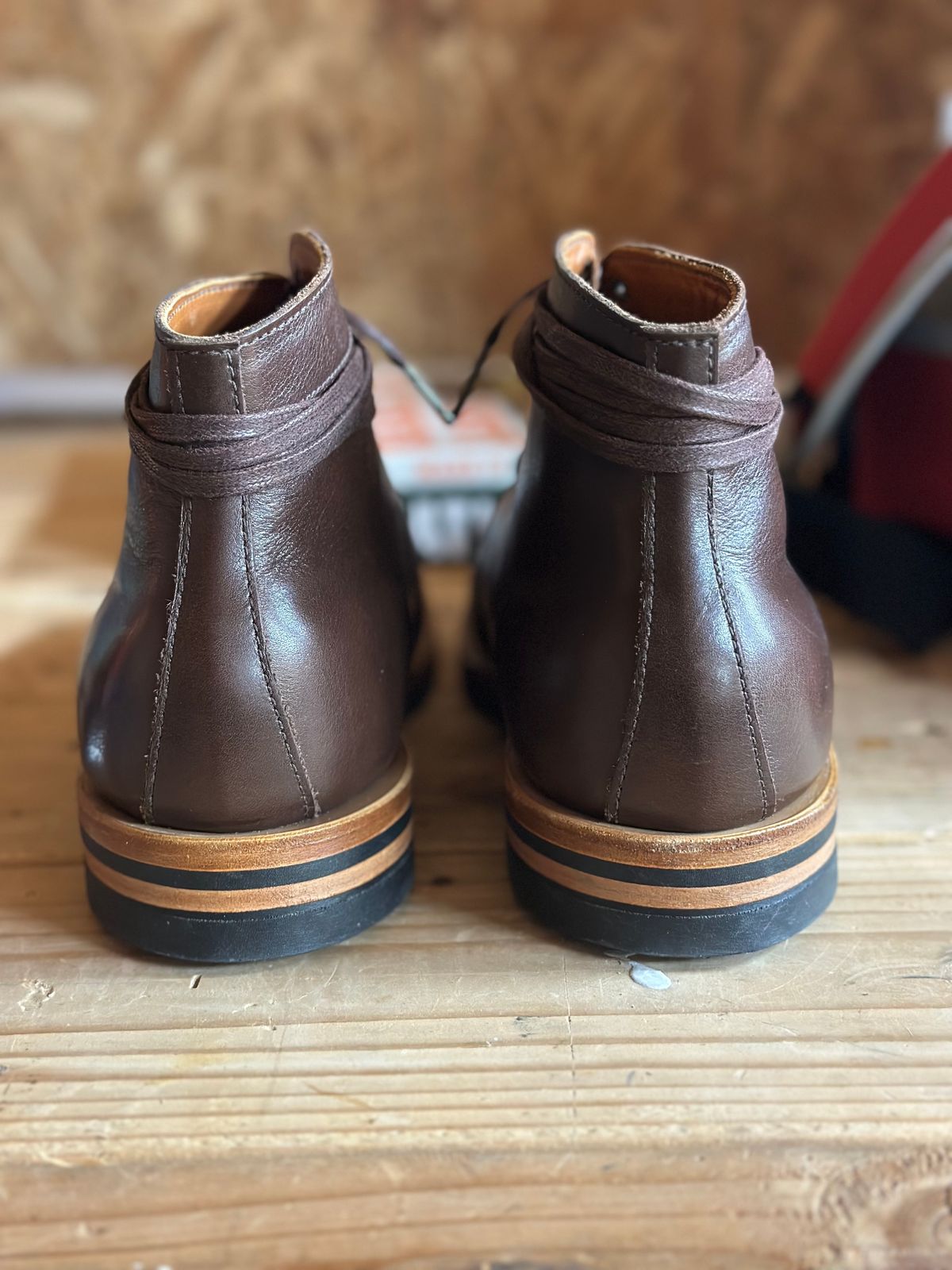Photo by EarnedPatina16 on October 10, 2024 of the White's Main Street Dress Toe Cap in Brown French Calf.