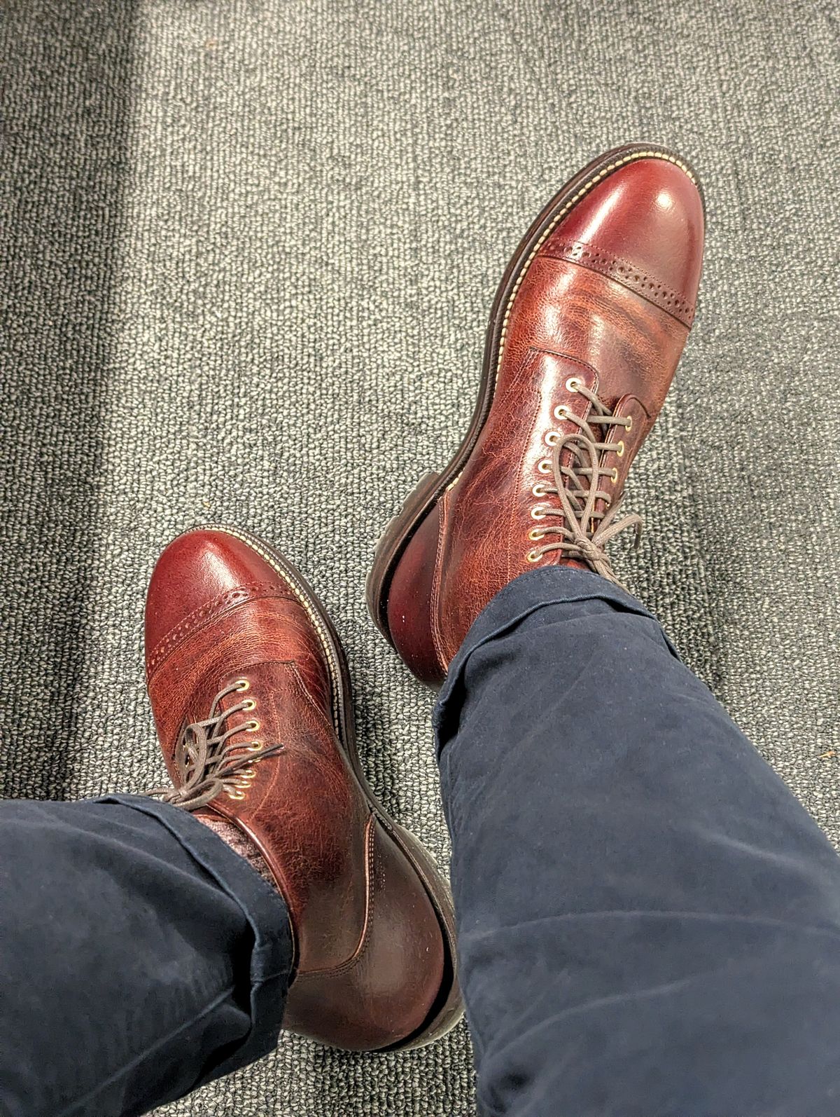 Photo by habibiboots7 on December 9, 2025 of the Grant Stone Garrison Boot in Gallun Red Denali Stag.